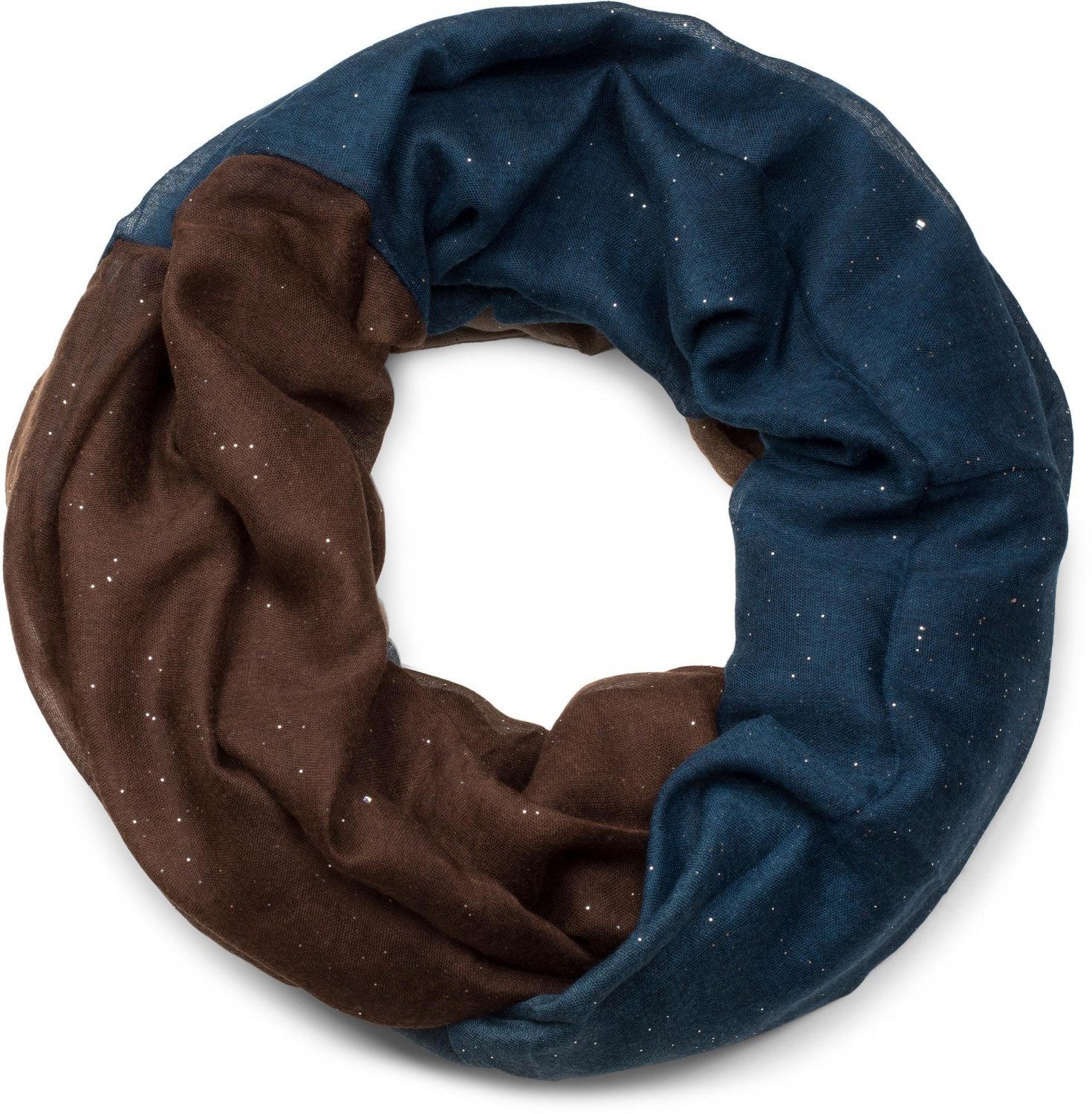 styleBREAKER Loop Glitzer Loop mit Farbverlauf, (1-St)