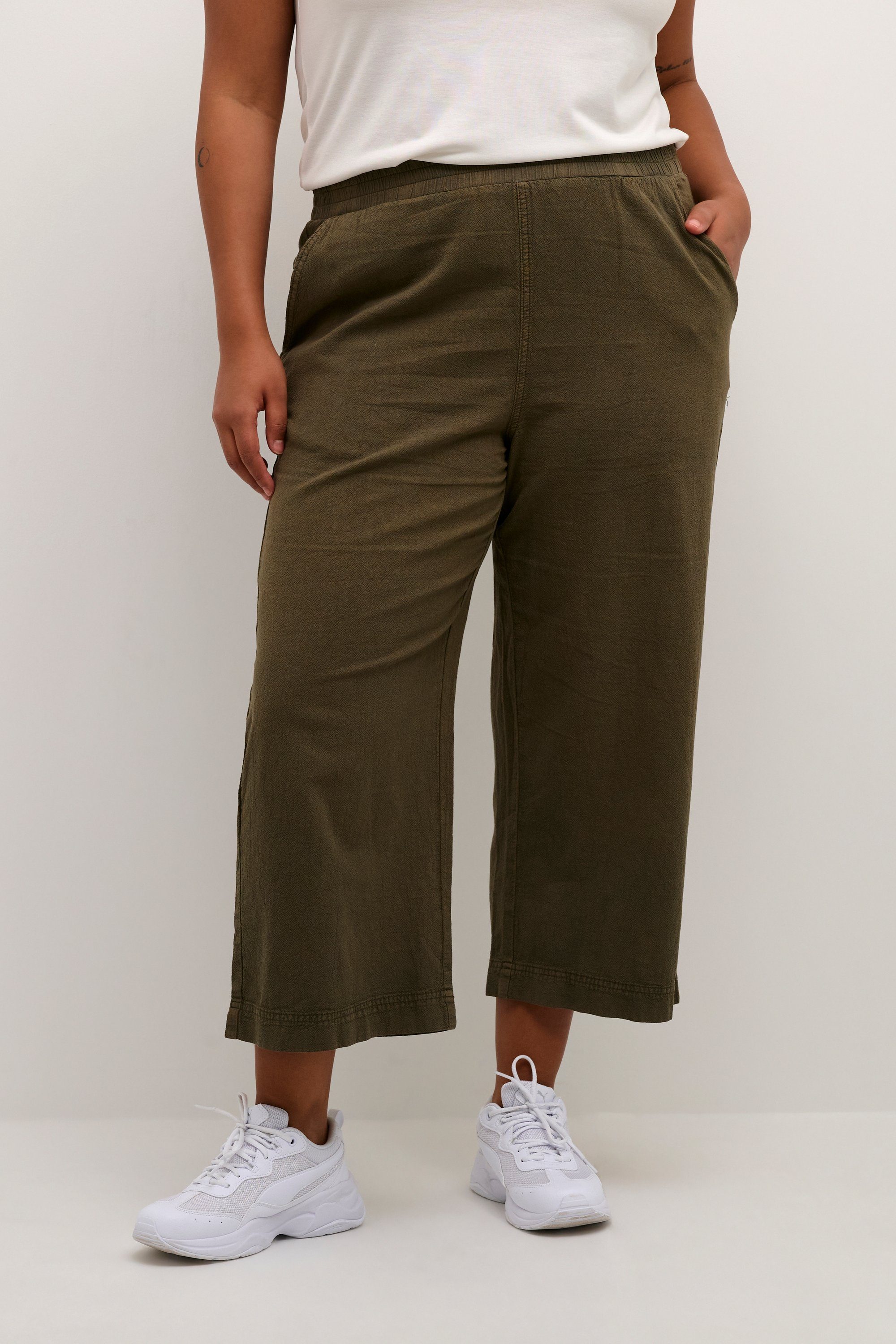 KAFFE Curve Stoffhose Casual Hose KCnana Große Größen