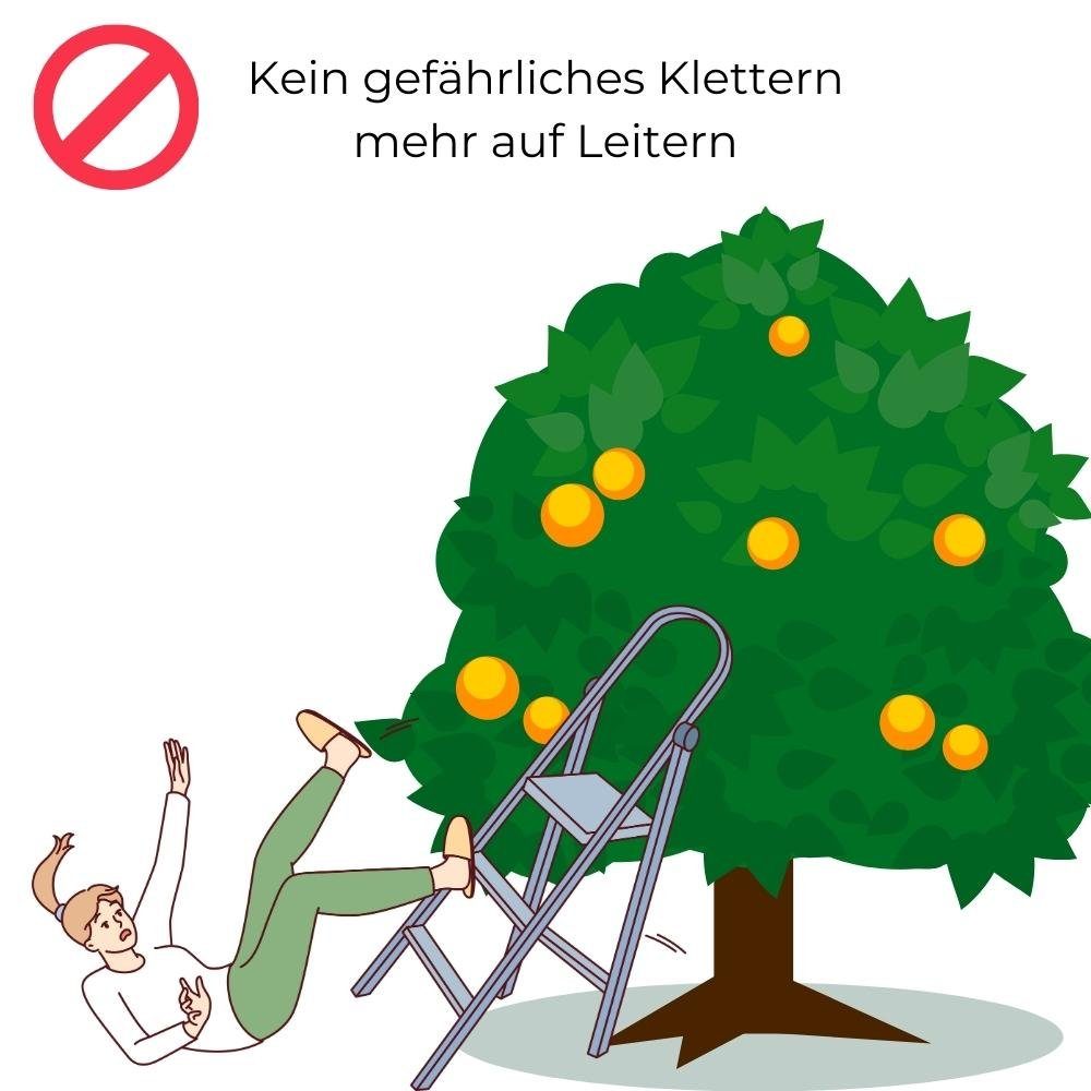 GarPet Obstpflücker Obstpflücker Apfelpflücker Apfelernter Obsternter Äpfel Birne Pflücker