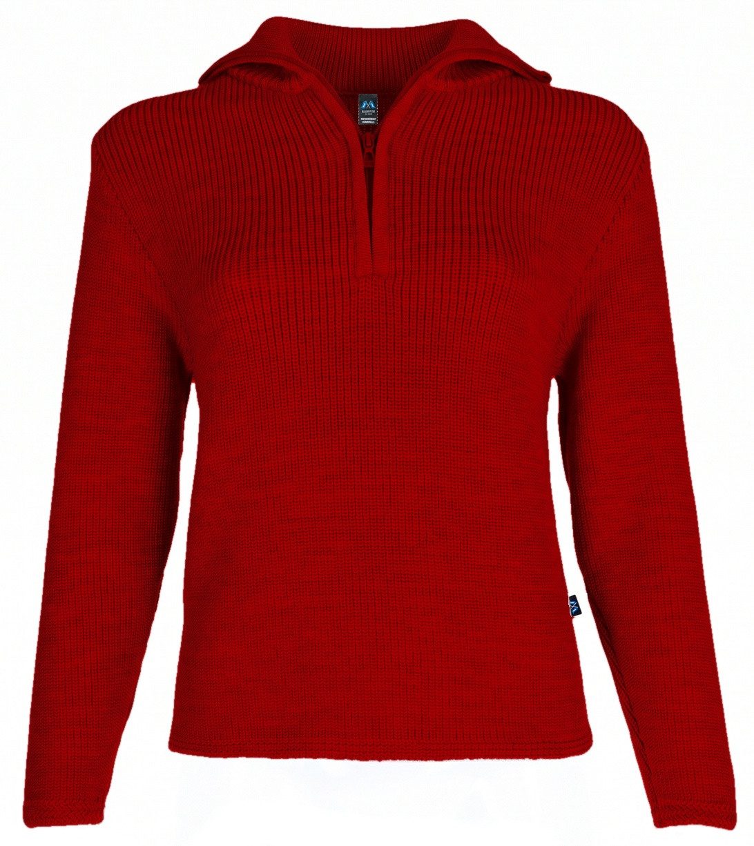 Blauer Peter Troyer für Damen aus Merino mit Reißverschluß