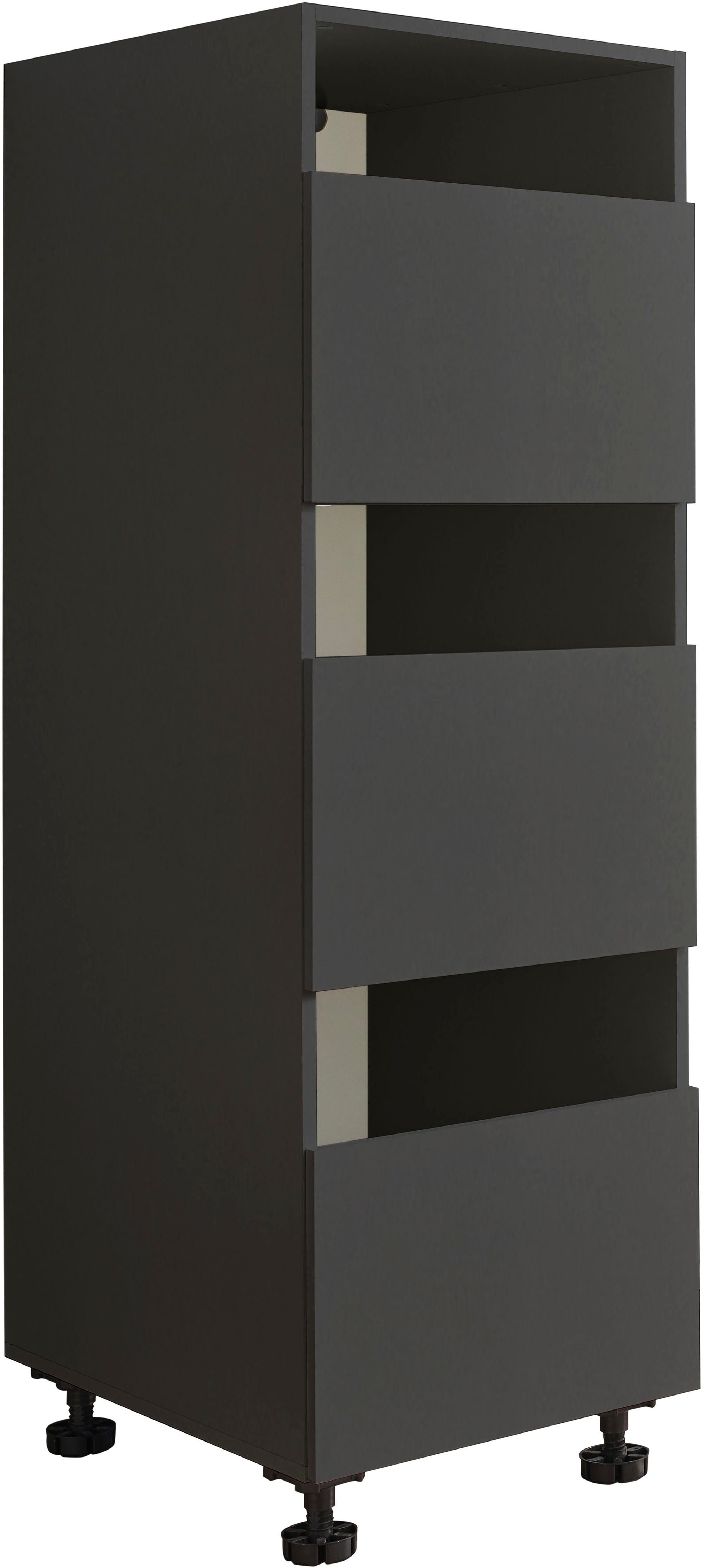 Laundreezy Wäscheschrank LAUNDREEZY LDO50 Breite 50 cm, höhenverstellbare Füße, Soft-Close-Funktion