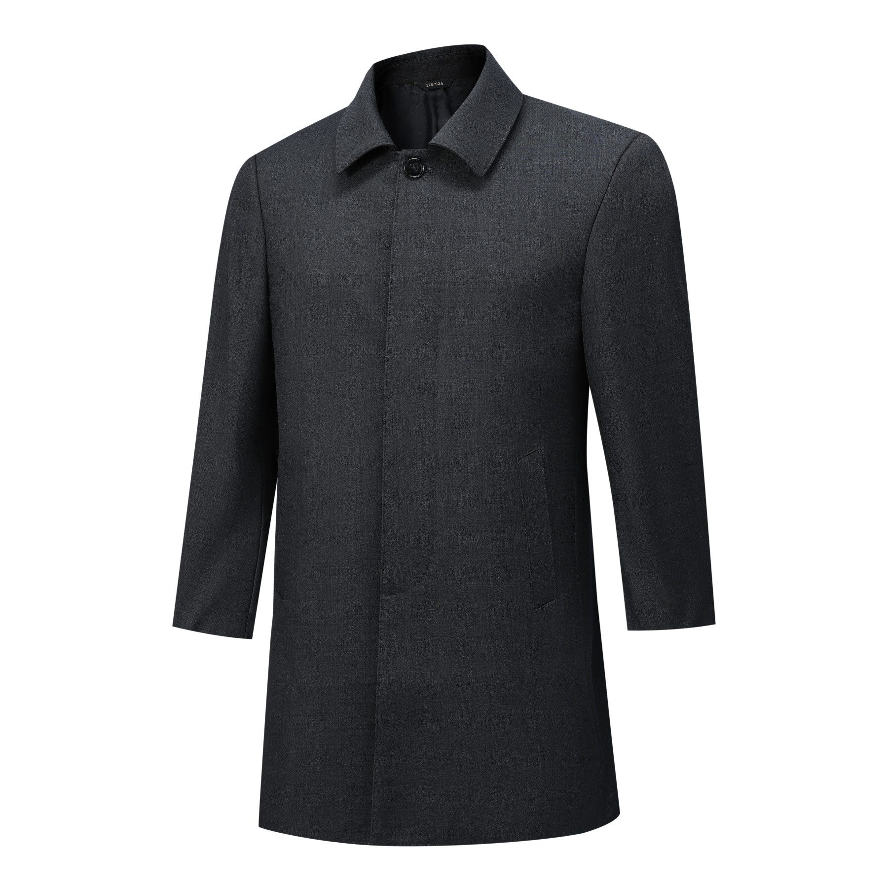 Allthemen Trenchcoat Trenchcoat mit Reverskragen Herren Business Stil im Relaxed Fit