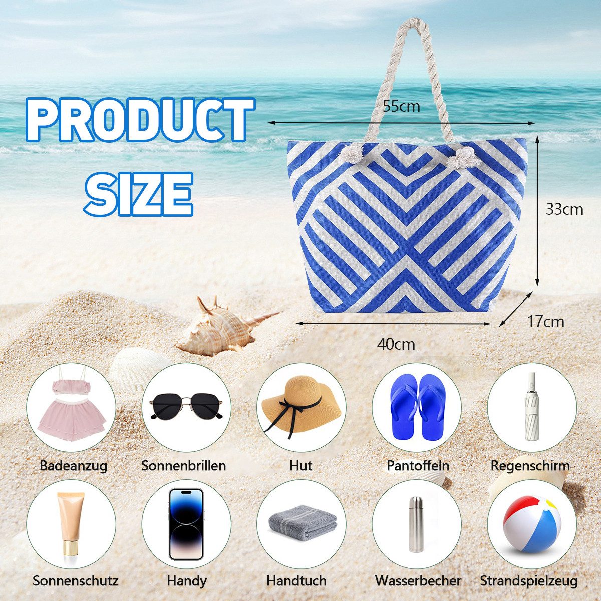 ZEUOPQ Strandtasche Strandtasche Familie Strandtasche Shopper günstig online kaufen
