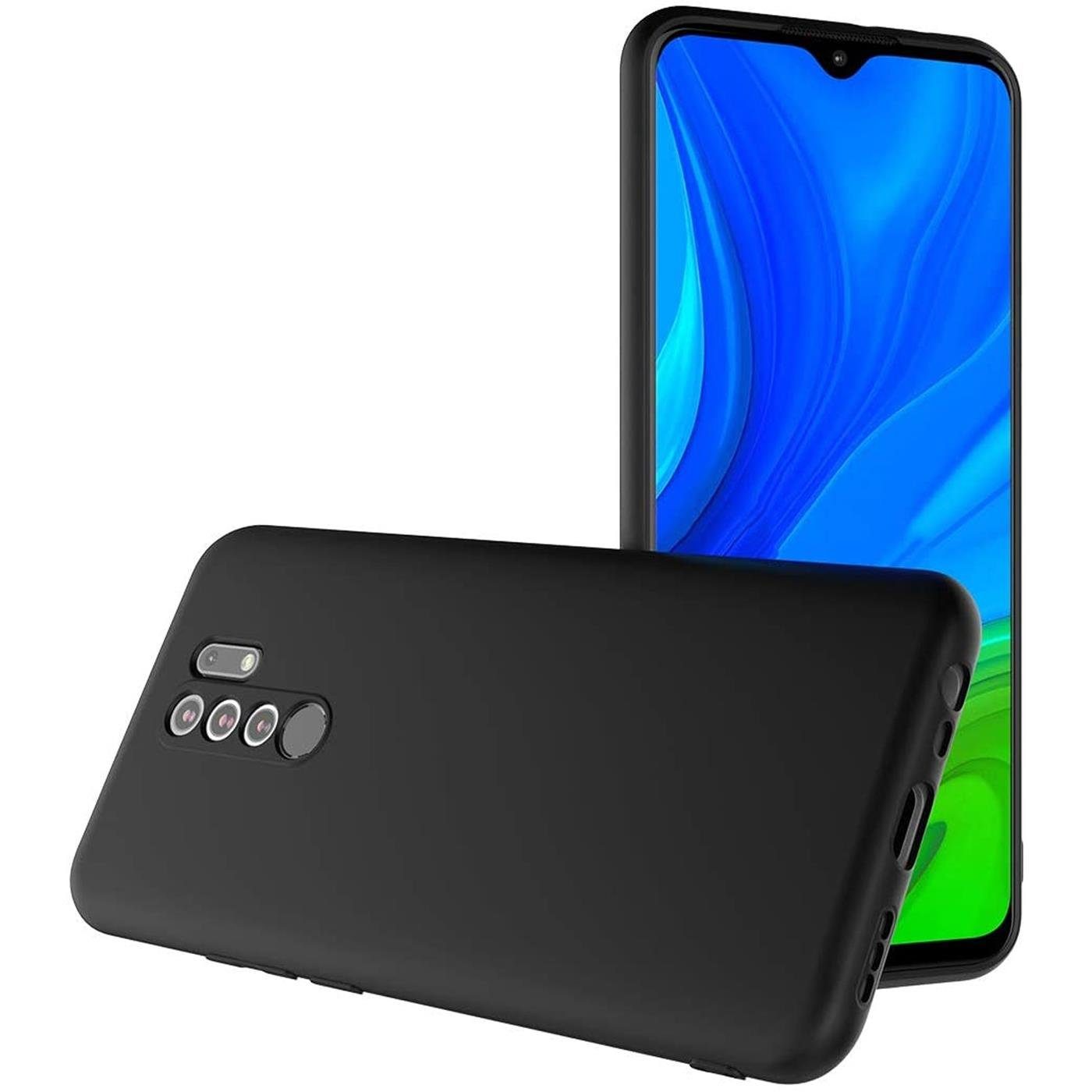 CoolGadget Handyhülle Black Series Handy Hülle für Xiaomi Redmi 9 6,53 Zoll, Edle Silikon Schlicht Robust Schutzhülle für Xiaomi Redmi 9 Hülle