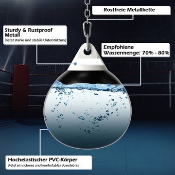 COSTWAY Punchingball Wasserboxsack, mit wassergefülltes Design