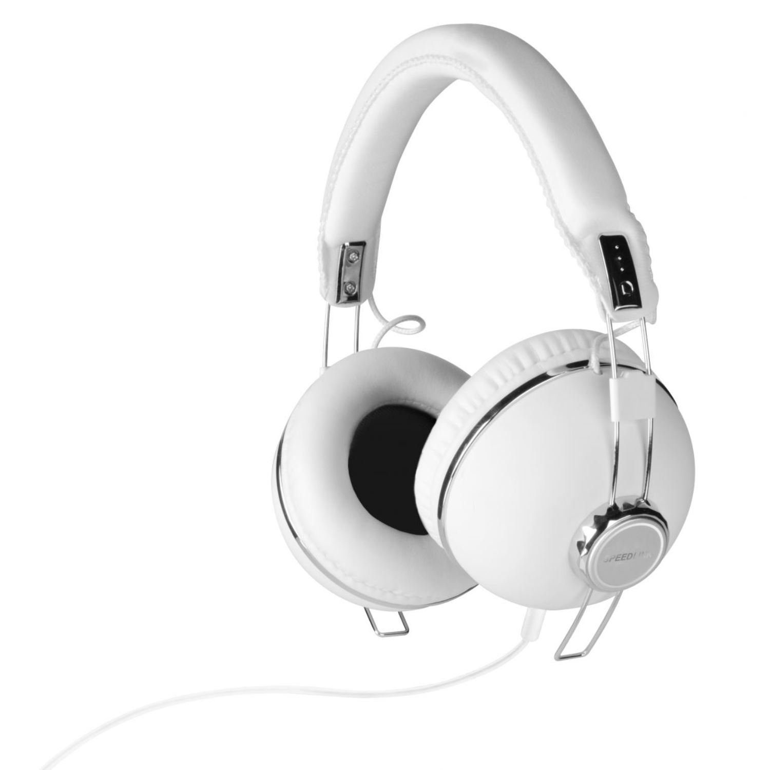 Speedlink BAZZ Over-Ear Headset + Mikrofon 3,5mm Klinke Headset  (Integrierte Kabelfernbedienung mit Lautstärkeregeler,  Mikrofon-Stummschaltung, auch passend für PS5 PS4 Xbox Series X/S One,  Stereo, Kopfhörer Handy MP3 Hifi), Flexibel einstellbarer | Kopfhörer
