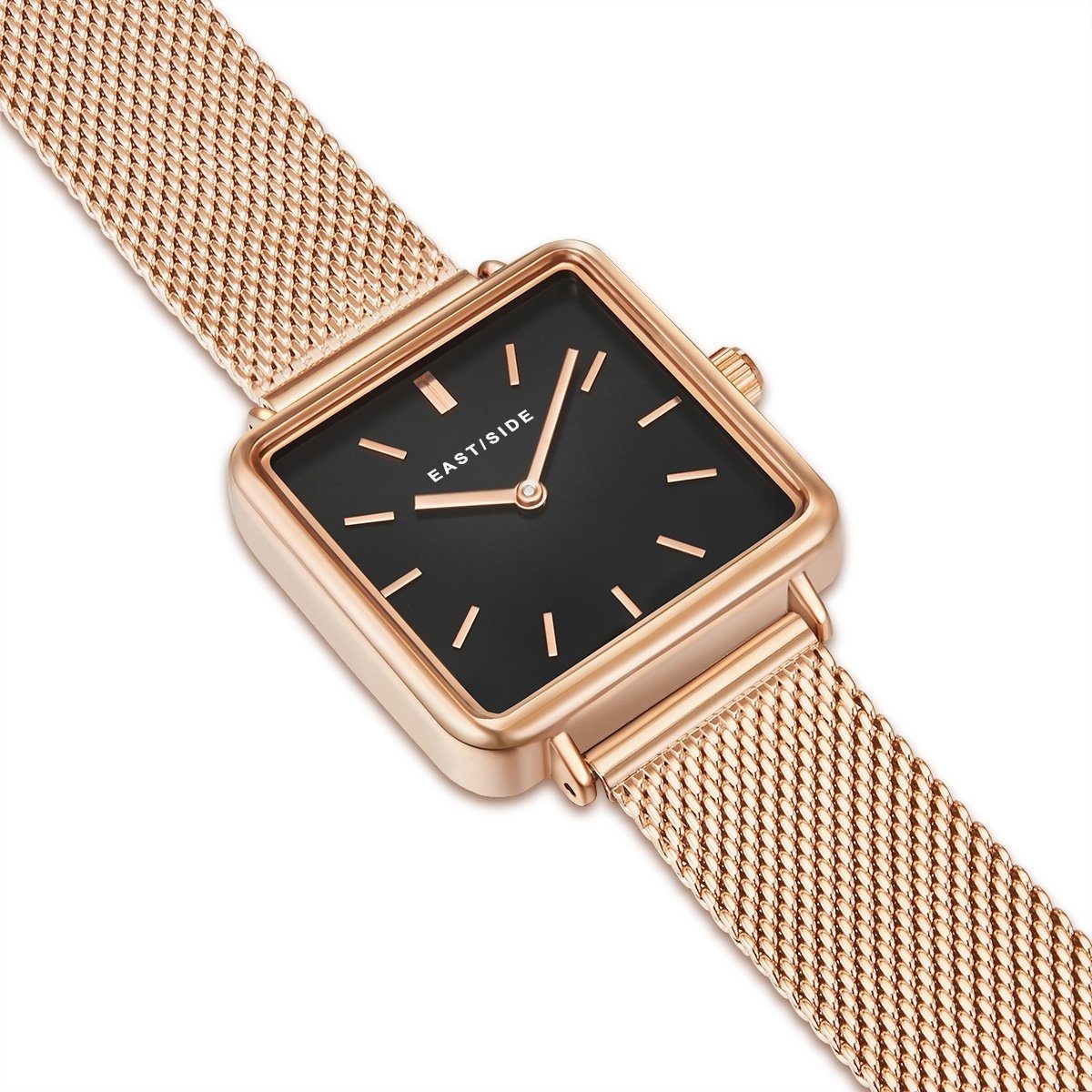 Eastside Automatikuhr Grand roségold, mit Milanaise-Armband