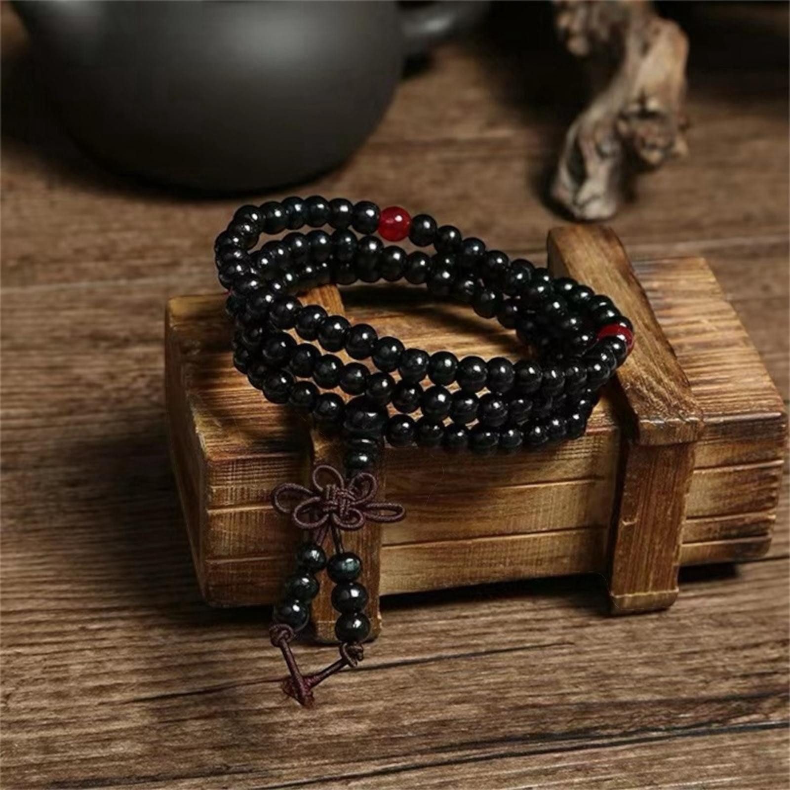 Eden Stone Kette ohne Anhänger 108 Perlen Mala Armband Wickelarmband aus Sa günstig online kaufen