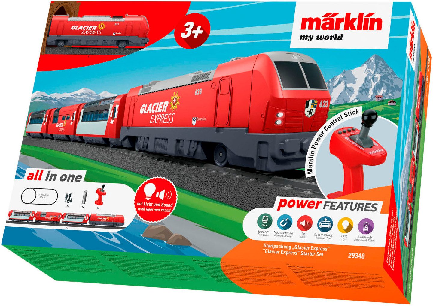 Spielzeugeisenbahn-Set Märklin my world - Startpackung Glacier Express - 29348