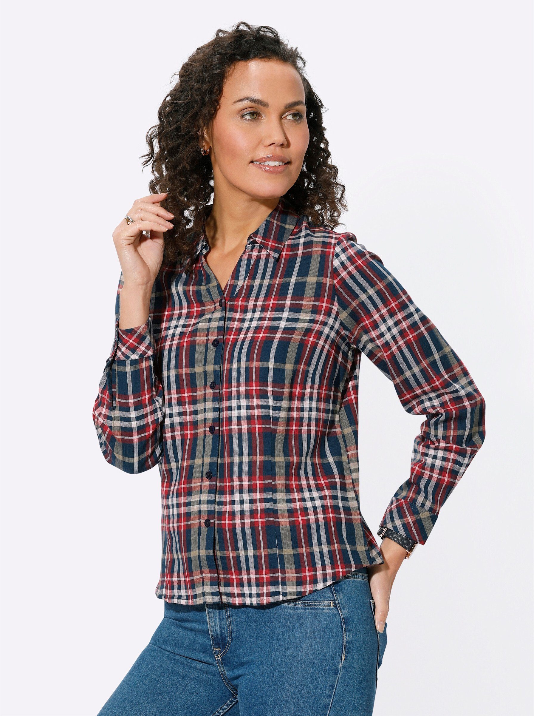 Klassische Bluse Karo-Bluse