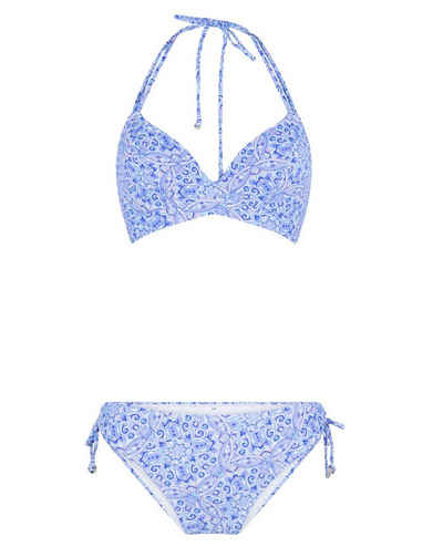 LingaDore Triangel-Bikini Blue Paisley Triangel Bikini mit Schalen