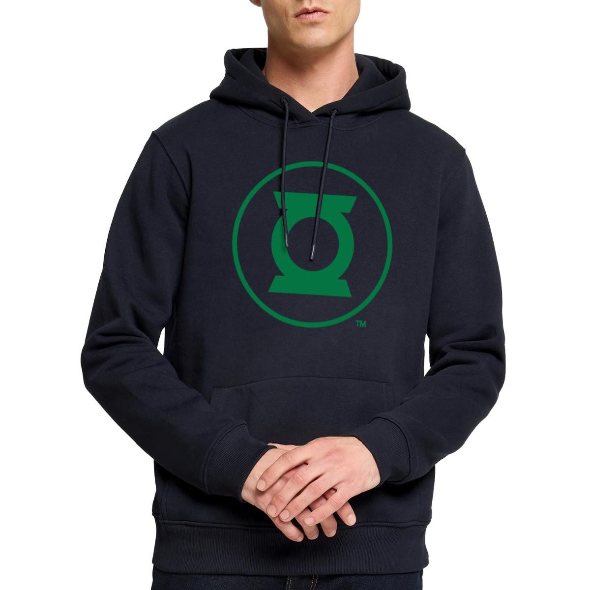 Spreadshirt Hoodie DC Comics Justice League Green Lantern Logo Karneval Herren Premium Ho (1-tlg)