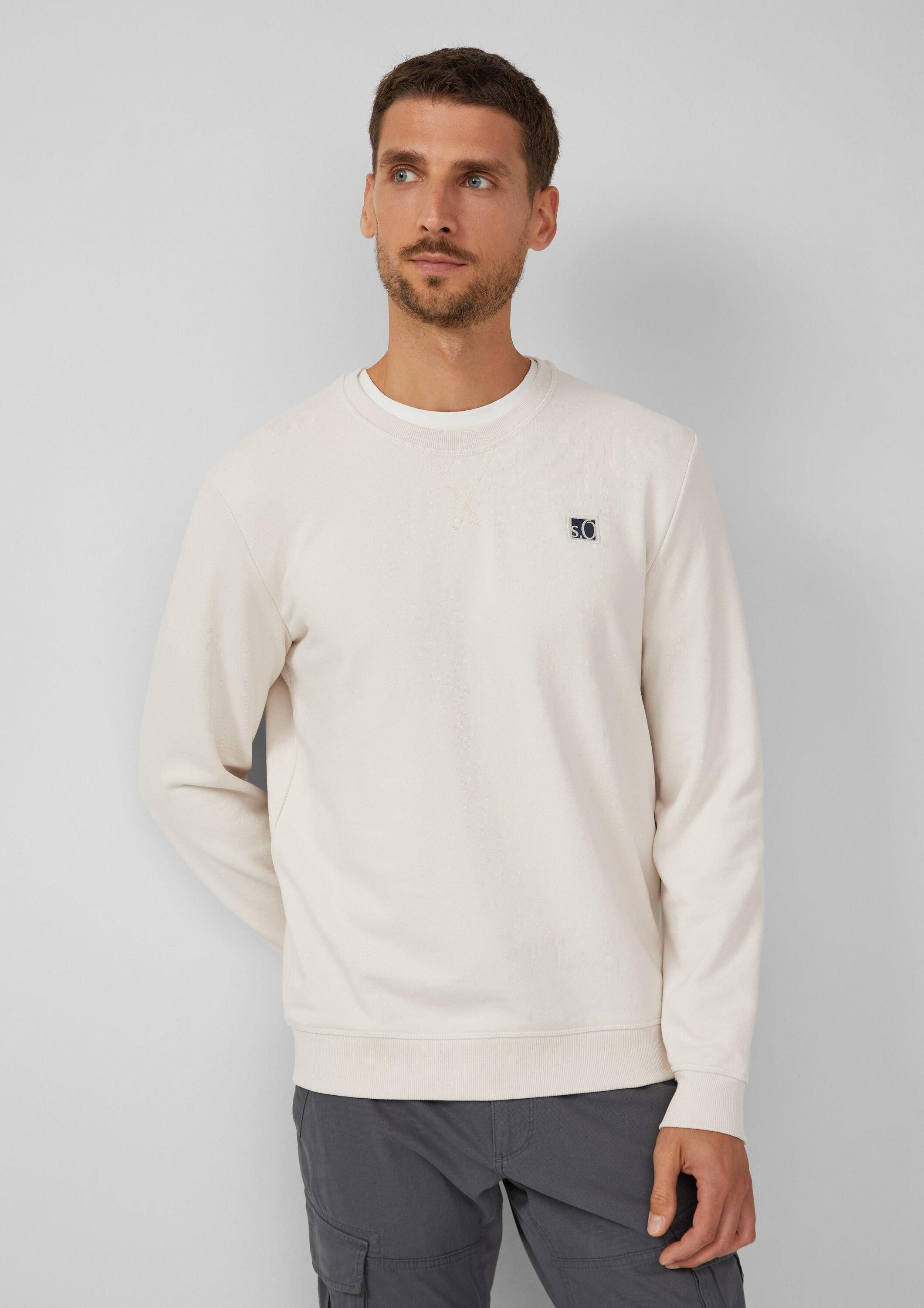 s.Oliver Sweatshirt Sweatshirt Weiches Sweatshirt aus Baumwollmix mit Crew günstig online kaufen