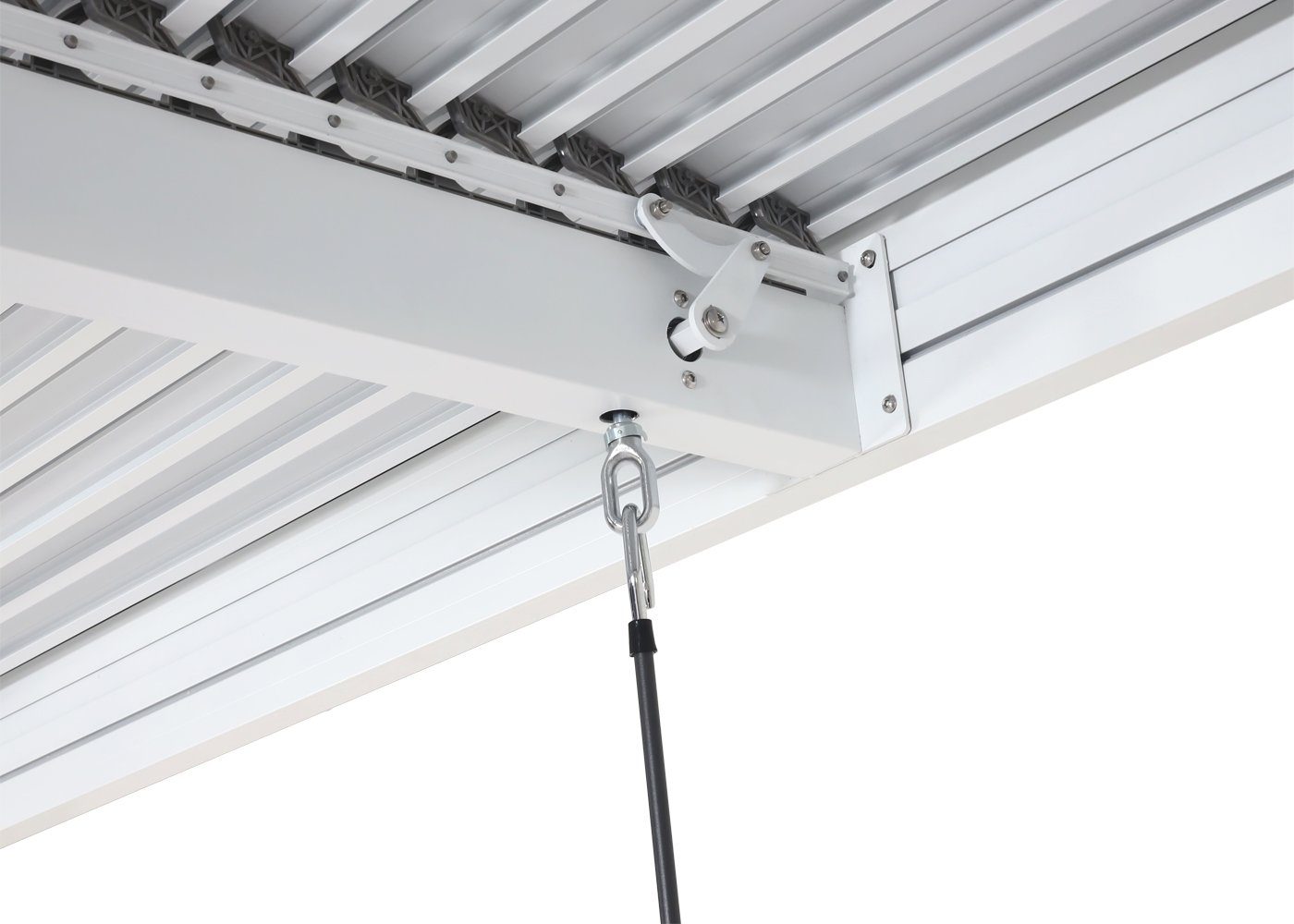 MCW Pergola Terassenvordach 6x3m Lamellendach Pergola Terassenüberdachung Alu, (7-tlg)