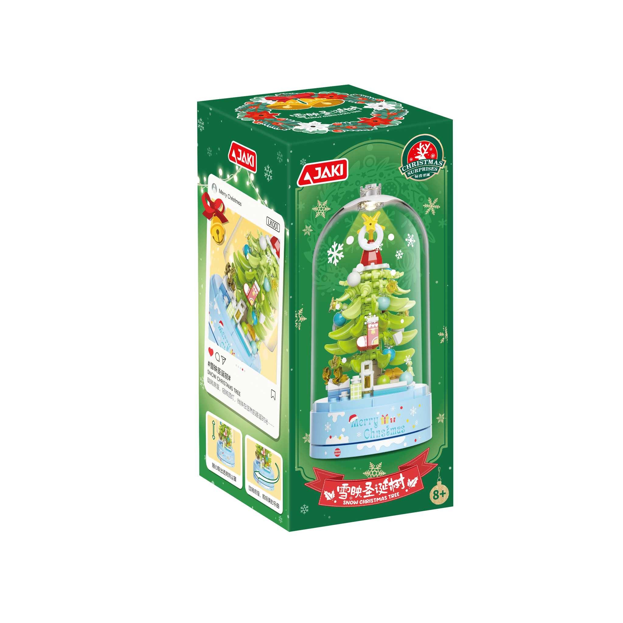 Jaki LK001 - Hellgrüner Weihnachtsbaum mit Spieluhr (Jaki) Spielbausteine