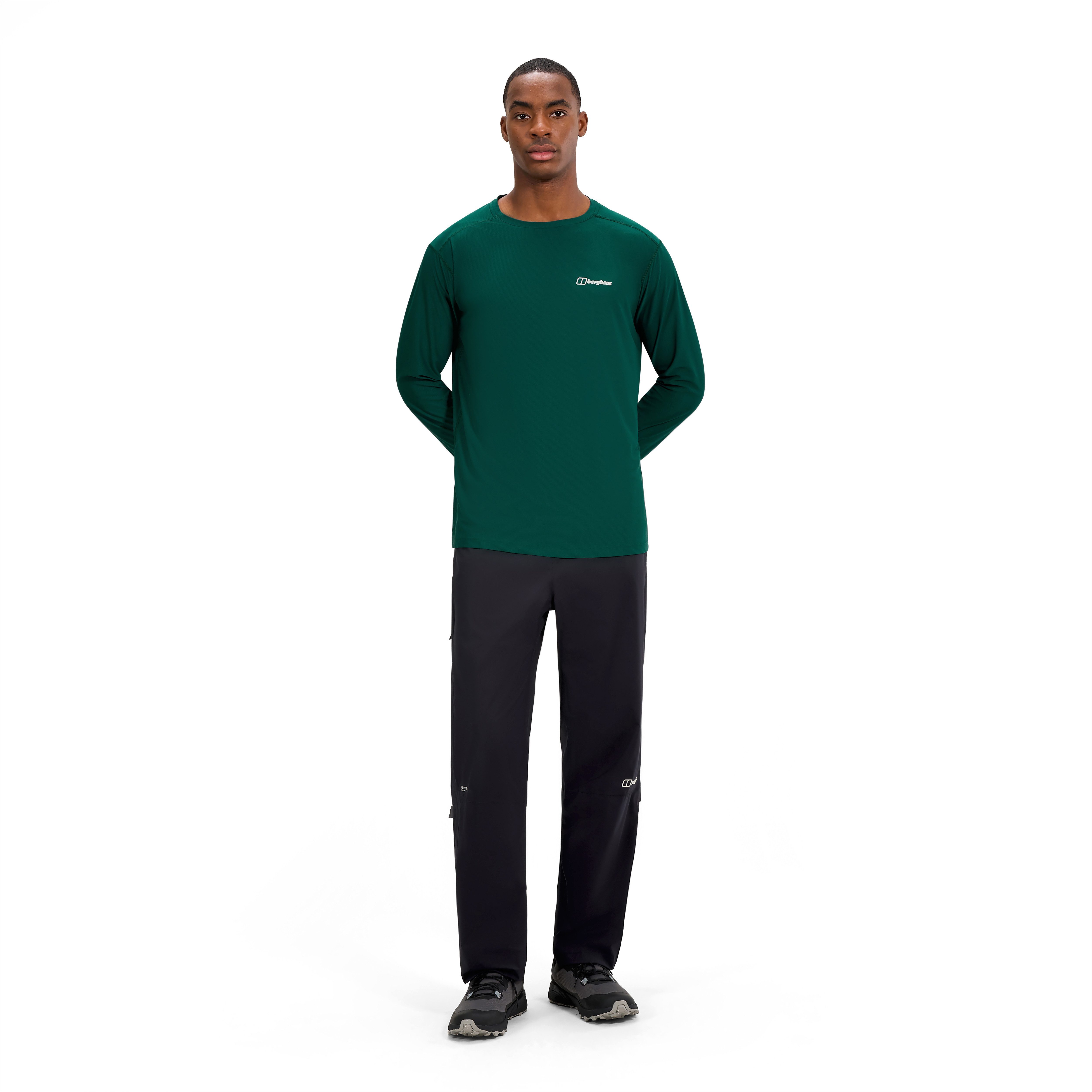 Berghaus Regenhose PACSMART 2.5L RAIN-PANT ohne Verschluss, atmungsaktiv, wasserdicht, aus Polyamid
