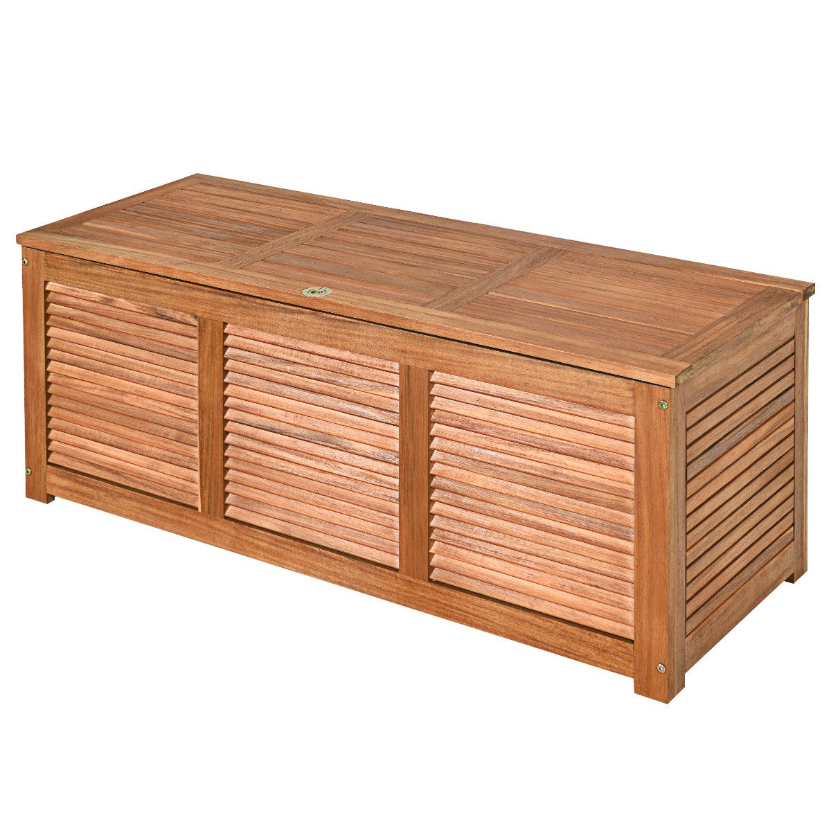 COSTWAY Gartenbox, Aufbewahrungsbox bis 160kg, Akazienholz, 120x45x45cm günstig online kaufen
