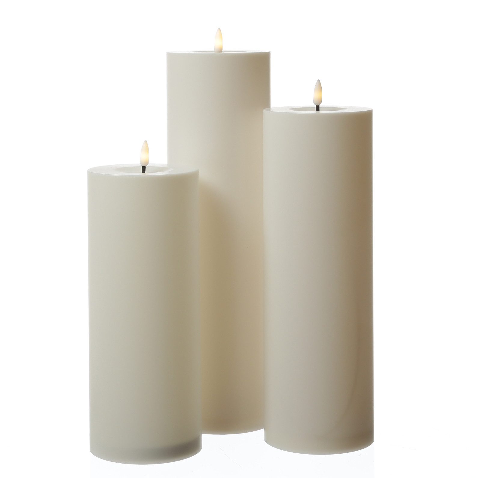 MARELIDA LED-Kerze LED Kerzenset XXL Außen Outdoorkerzen 3 Größen Timer Sen günstig online kaufen