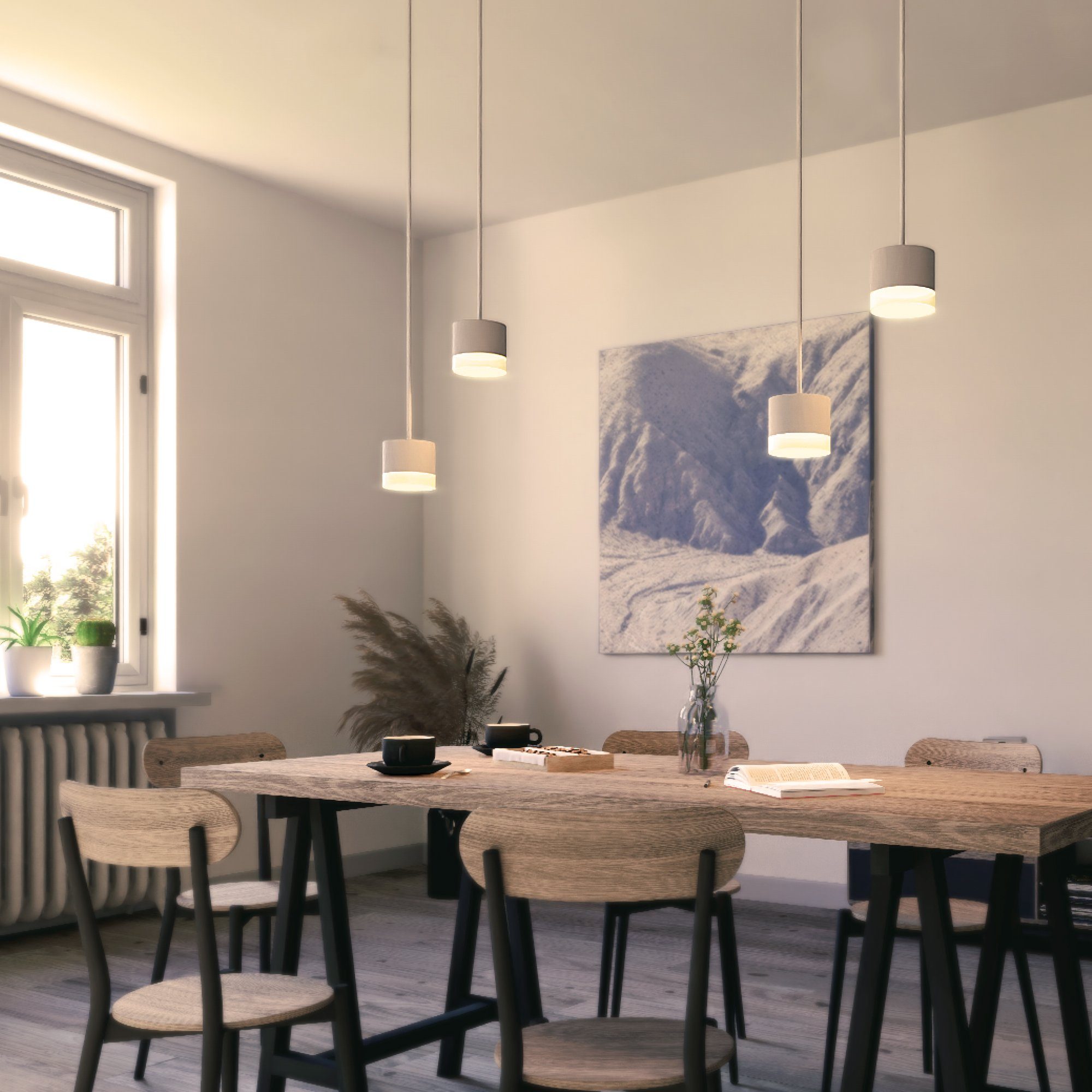 SSC-LUXon LED-Hängeleuchte VORA Hängeleuchte 2-flammig weiß günstig online kaufen