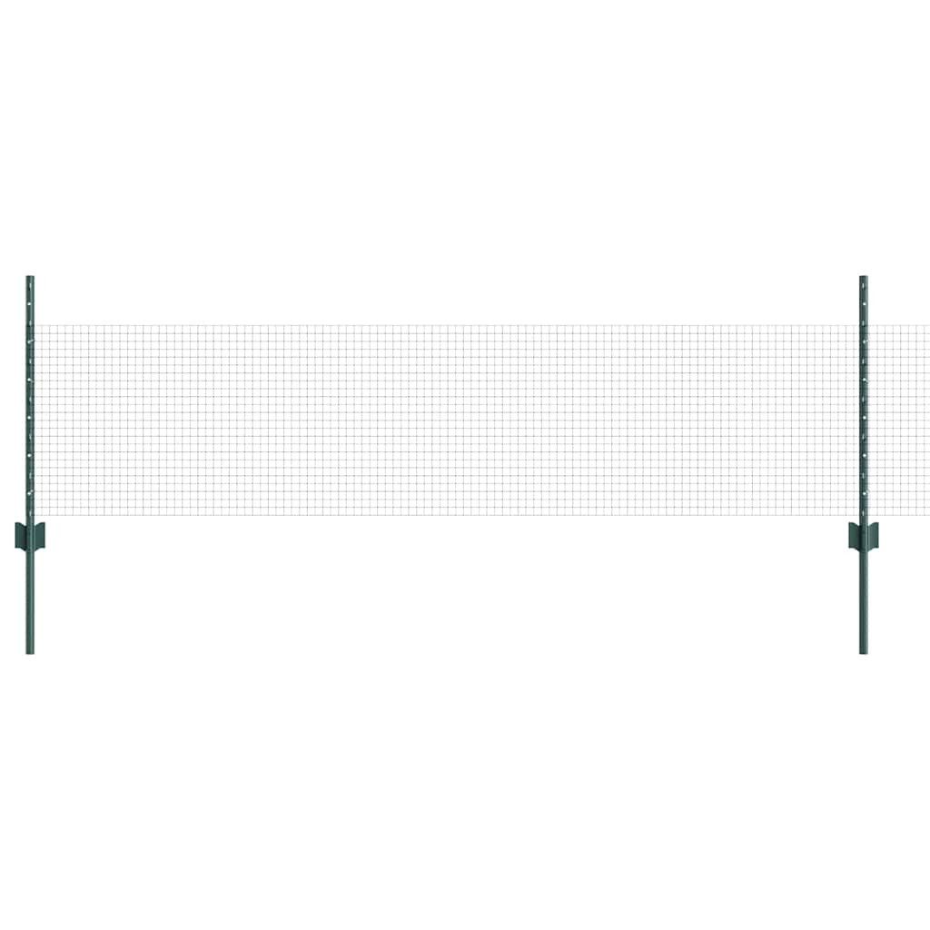 vidaXL Gartenzaun Zaun mit Pfosten Grün günstig online kaufen