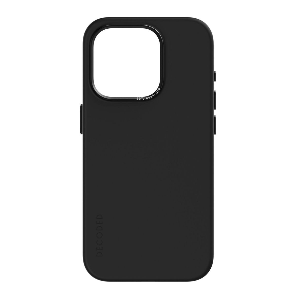 Decoded Backcover Für IPhone 15 Pro Max – MagSafe Silikonhülle, Schwarz, Mit Kameraschutz