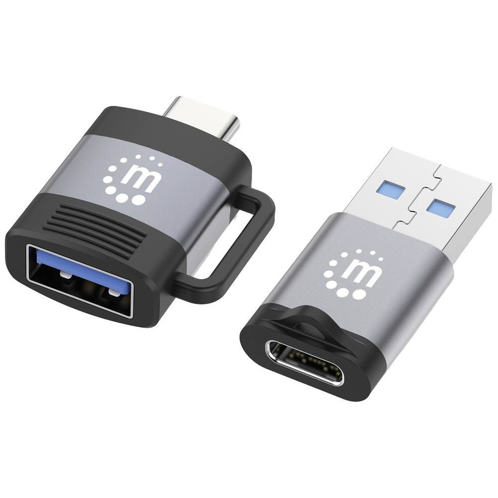 MANHATTAN 2-teiliges Set: USB-C® auf USB-A-Adapter & USB-A USB-Adapter