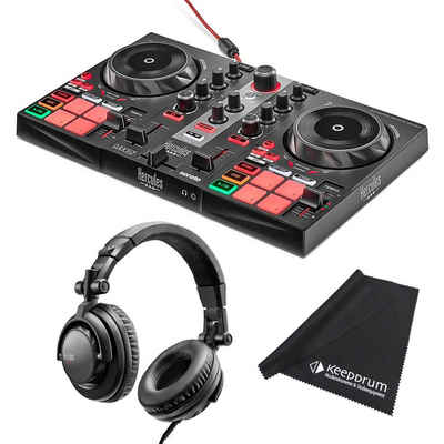 HERCULES DJ Controller Inpulse 200 MK2 mit DJ45 Kopfhörer und Mikrofasertuch