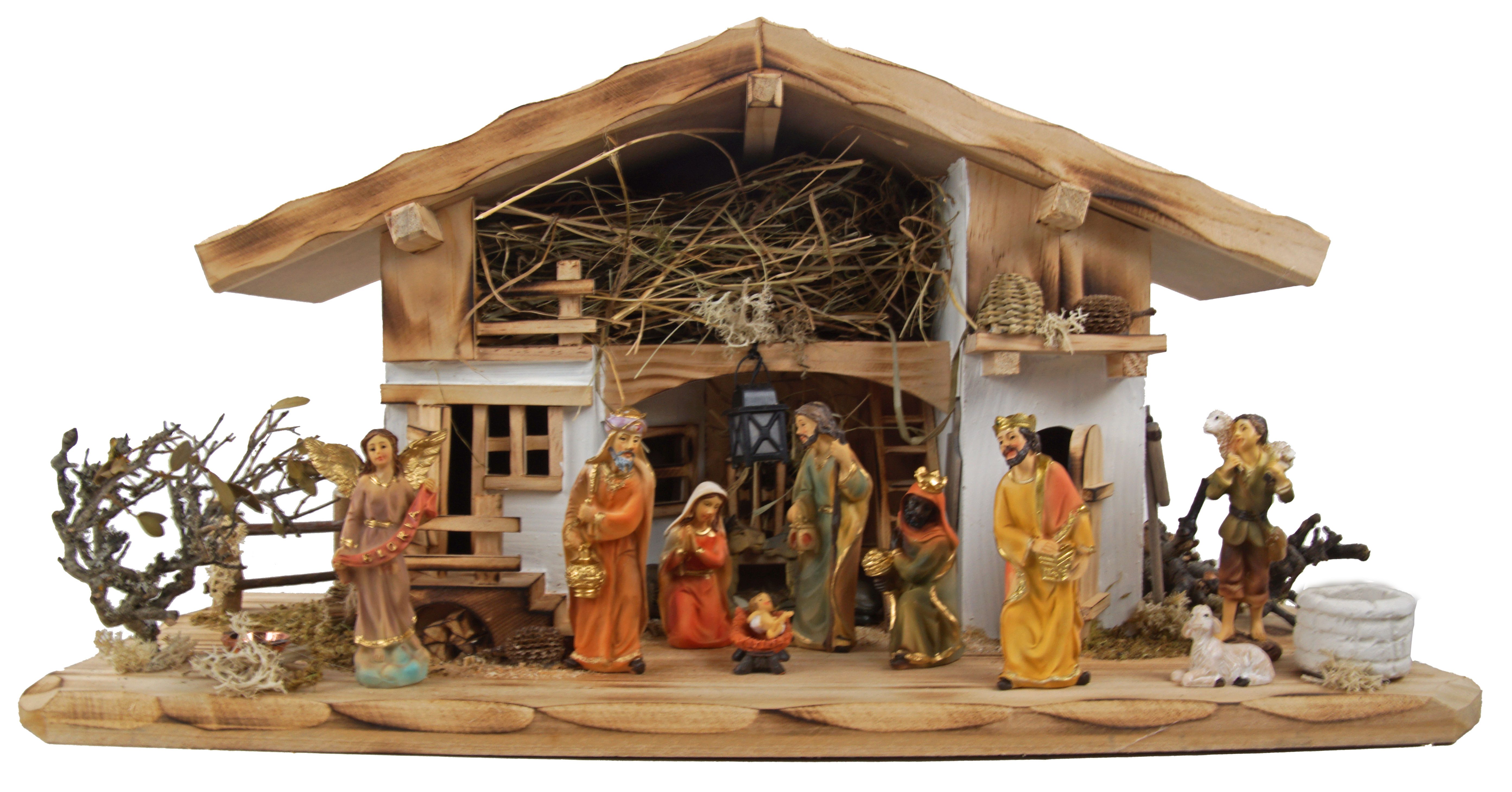 Krippenursel Krippe Weihnachtskrippe Neunhof inkl. 12-tlg. Фігуркиsatz K 650-9 (12-tlg)