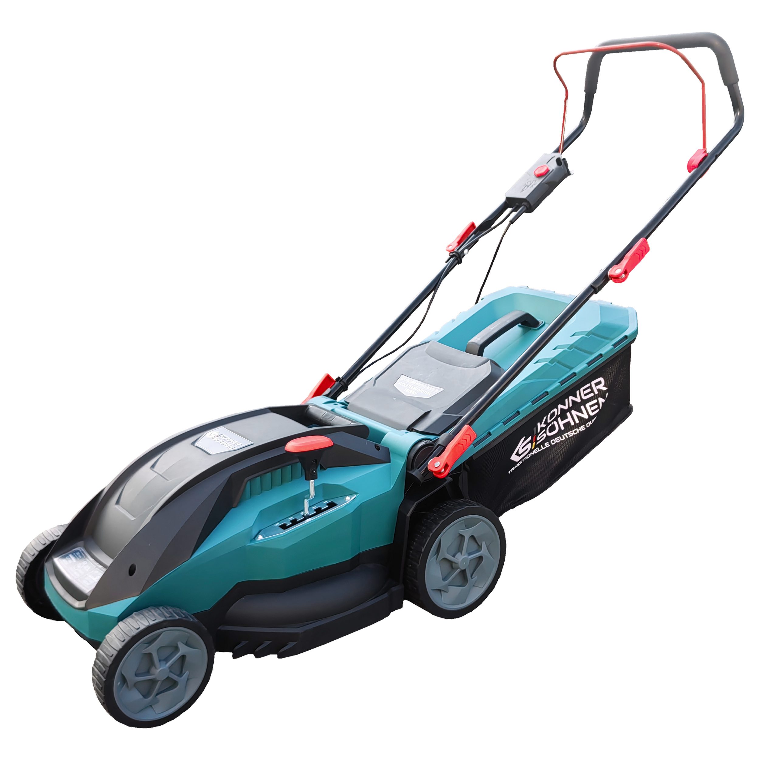 Könner & Söhnen Elektrorasenmäher KS 38LM16-BL, Langlebiger 1600W Induktionsmotor 38 cm Schnittbreite