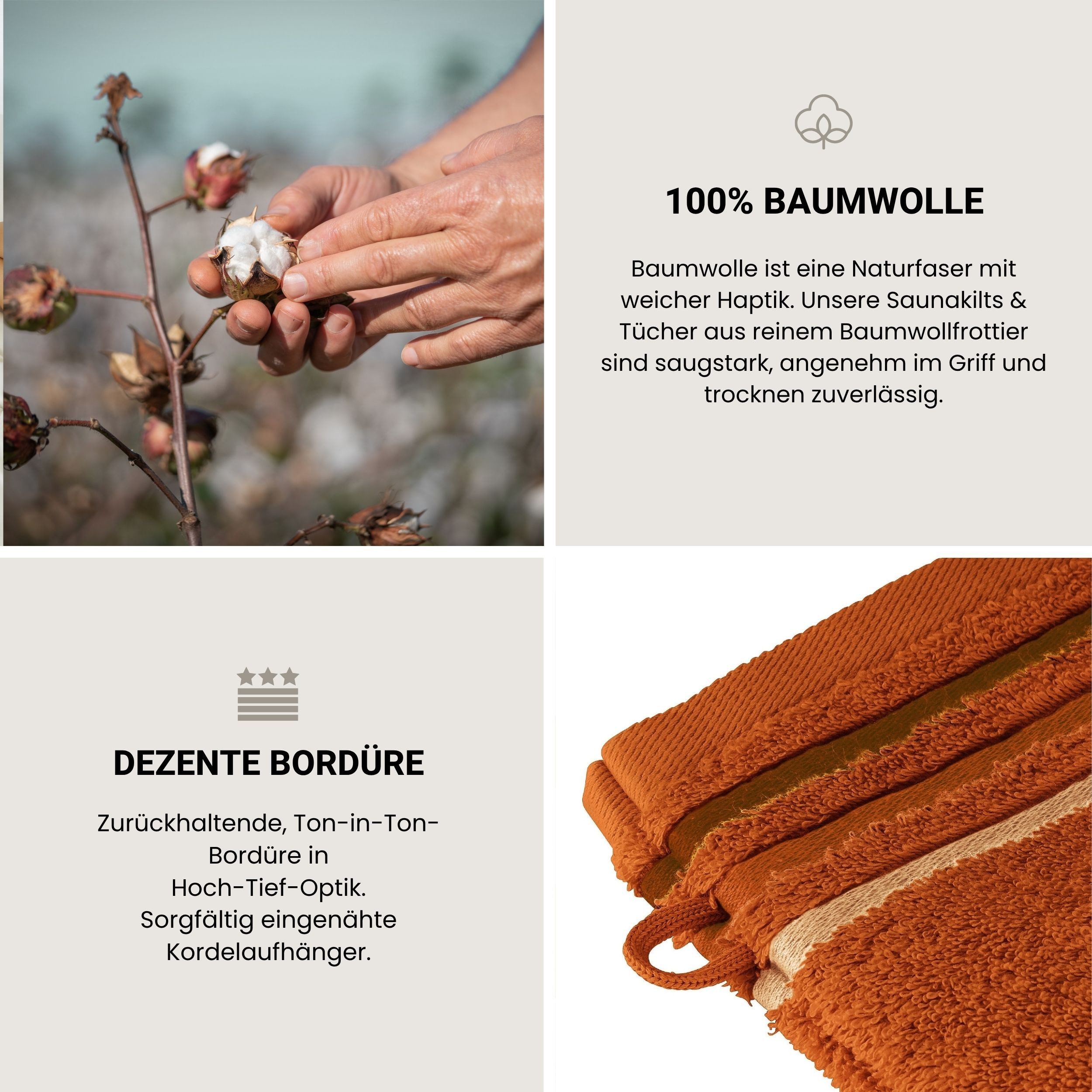 Schiesser Waschhandschuh Skyline Color aus 100 % Baumwolle mit eleganter Streifenbordüre, (5-St), OEKO-TEX® MADE IN GREEN – Bild 4 von 5