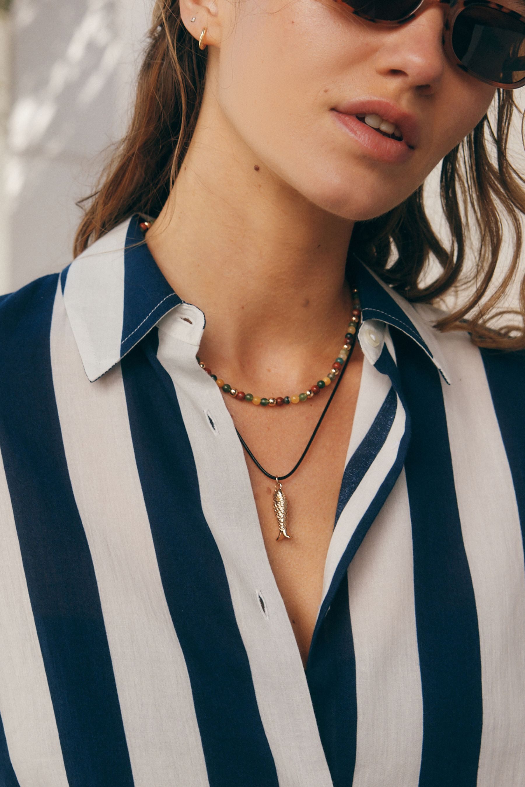 Next Ketten-Set Halskette mit kleinen Ta...