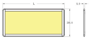 kalb LED Unterbauleuchte LED Unterbauleuchte Küchenleuchte Panel Küche Unterbaustrahler dimmbar, 450mm warmweiß, warmweiß