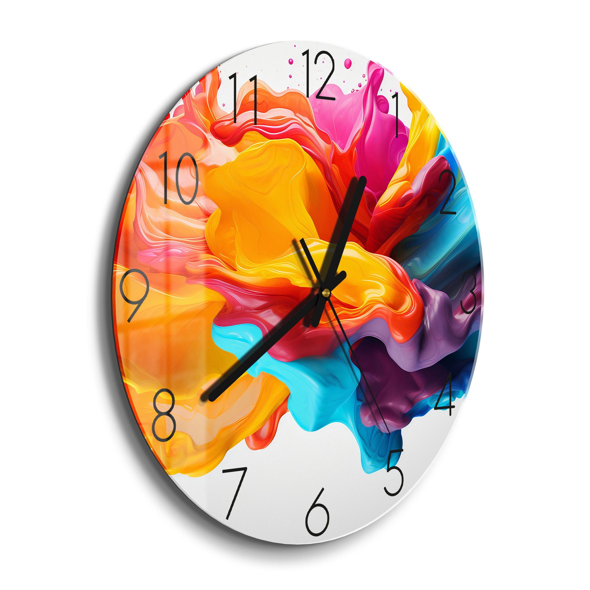 DEQORI Wanduhr 'Wellen der Vitalität' (Glas günstig online kaufen