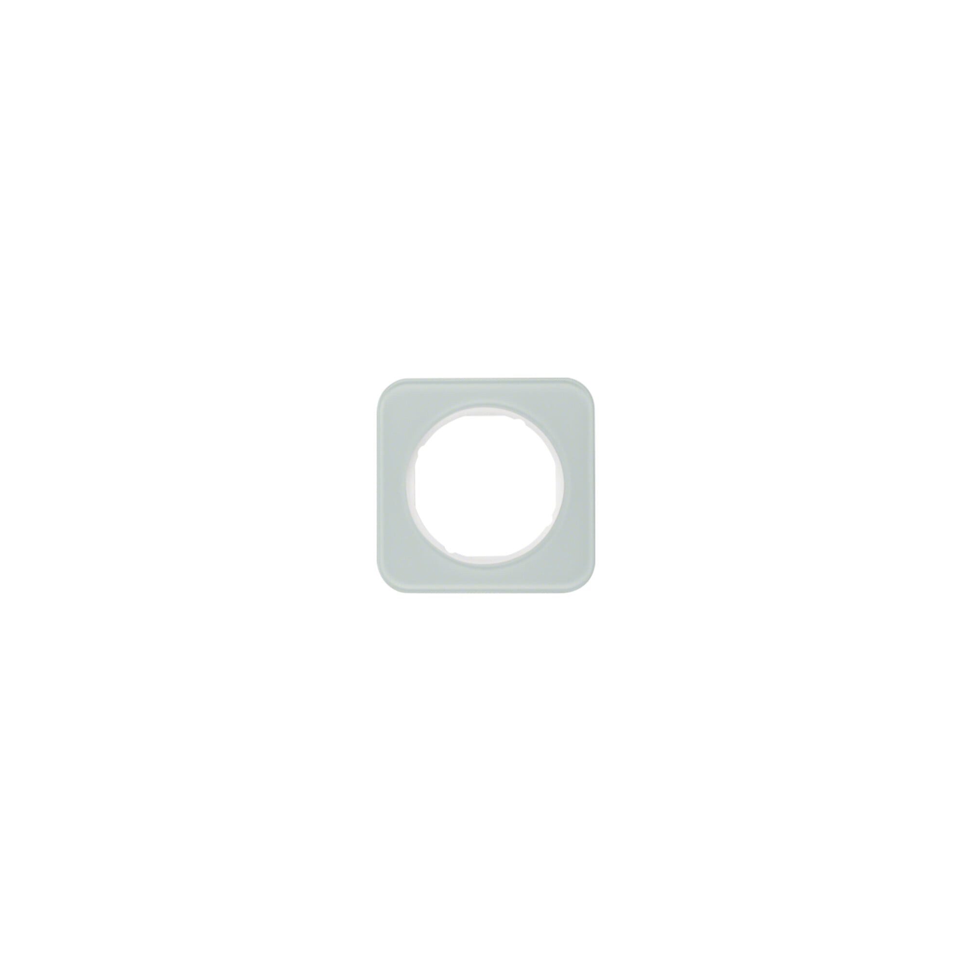 Berker Abdeckrahmen Berker Rahmen Glas/pows 1fach, rund 10112109