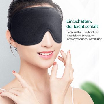 Daisred Schlafmaske 3D Augenmaske für Seitenschläfer Atmungsaktive Memory Schaum