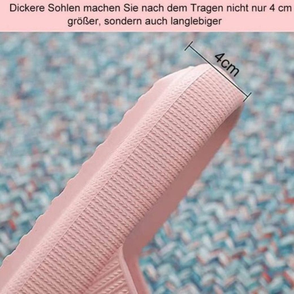 Blusmart Damen Herren Badeschuhe Badepantolette (EVA Rutschfest Pantoletten, Dicke Sohle bequeme) für Badezimmer, Schlafzimmer, Wohnzimmer, Strand, Freizeit – Bild 4 von 5