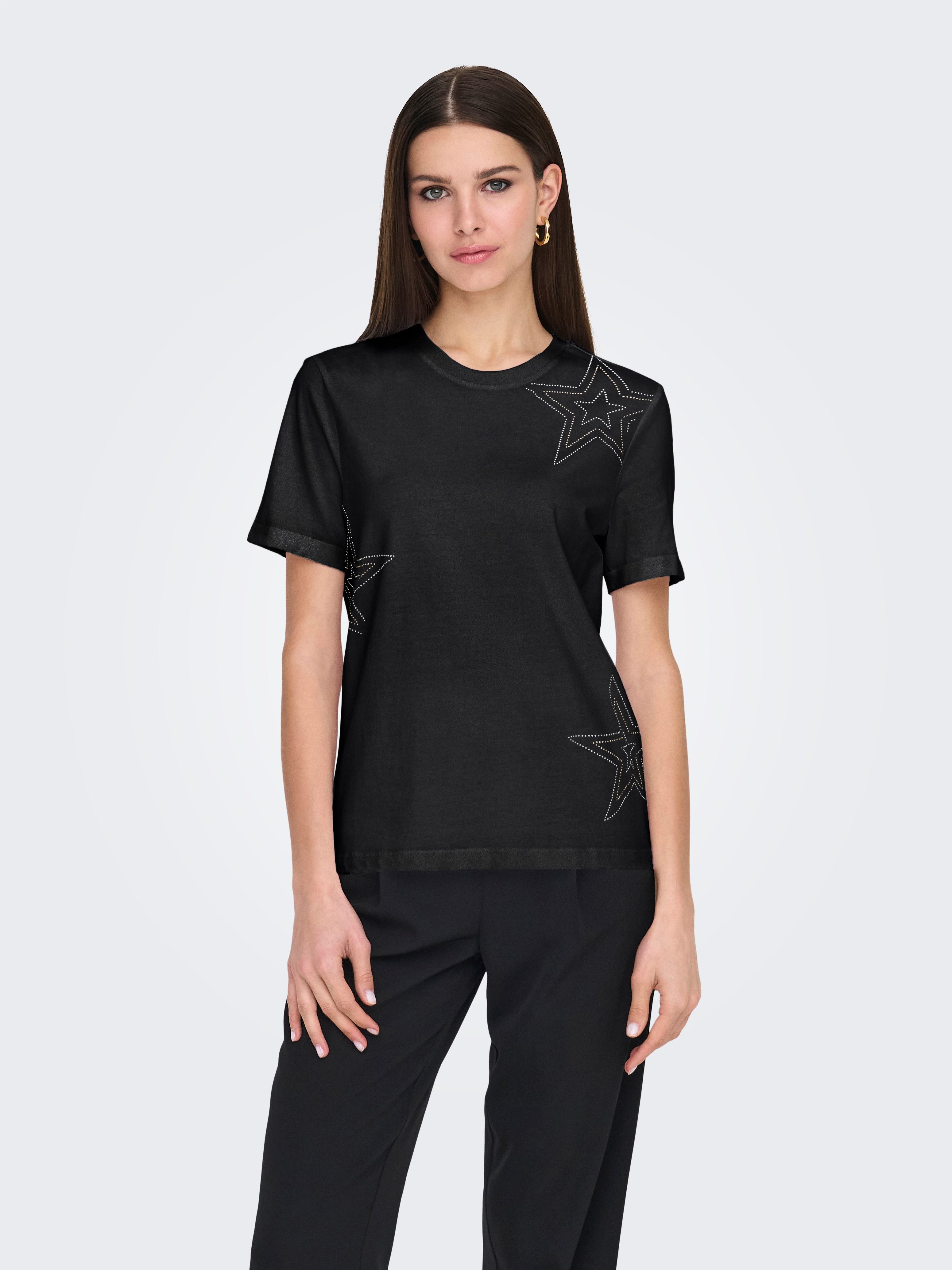 ONLY Kurzarmshirt ONLHOLLIS LIFE S/S O-NECK günstig online kaufen
