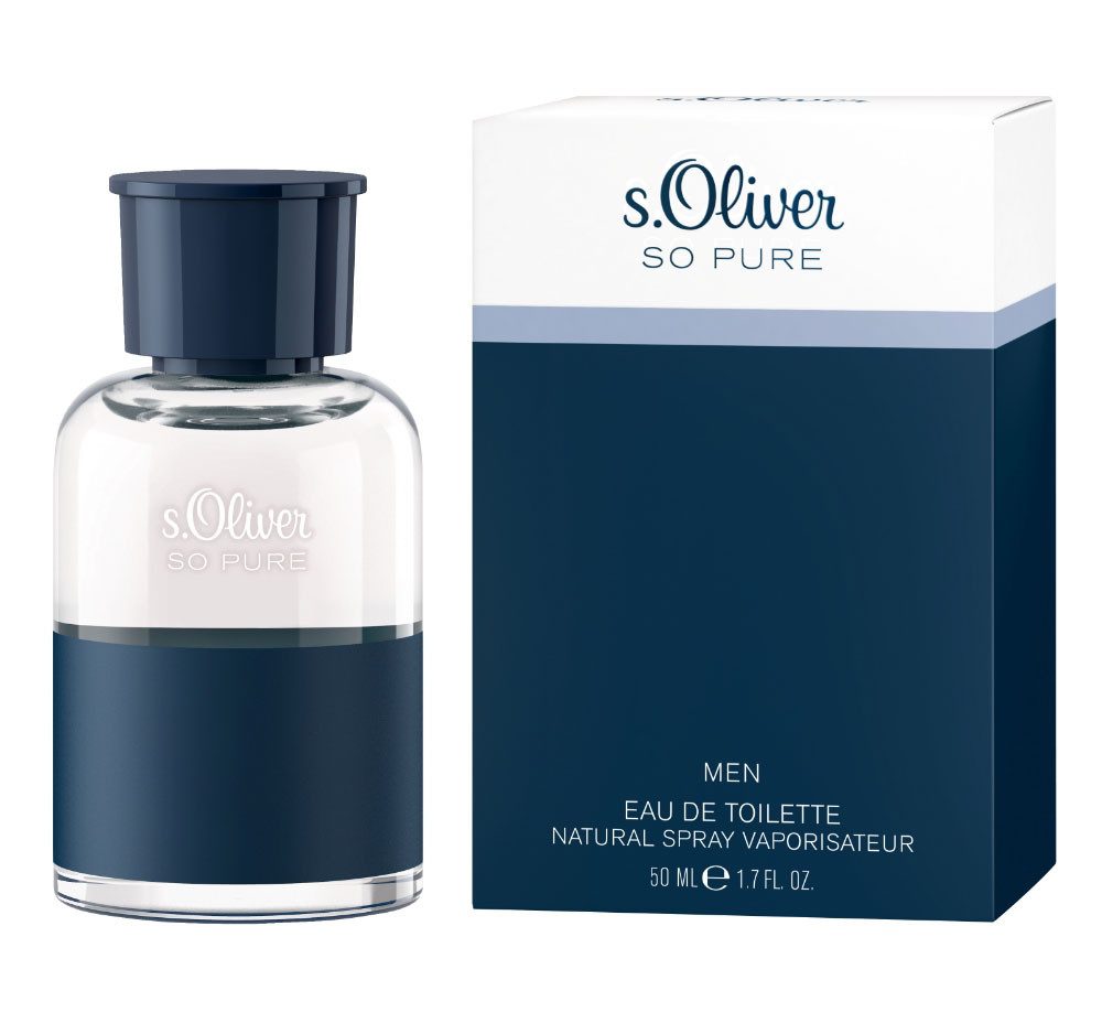 s.Oliver Eau de Toilette s.Oliver So Pure Men EDT NATURAL SPRAY 50 ML, 1-tlg., mit unaufdringlichem Charakter