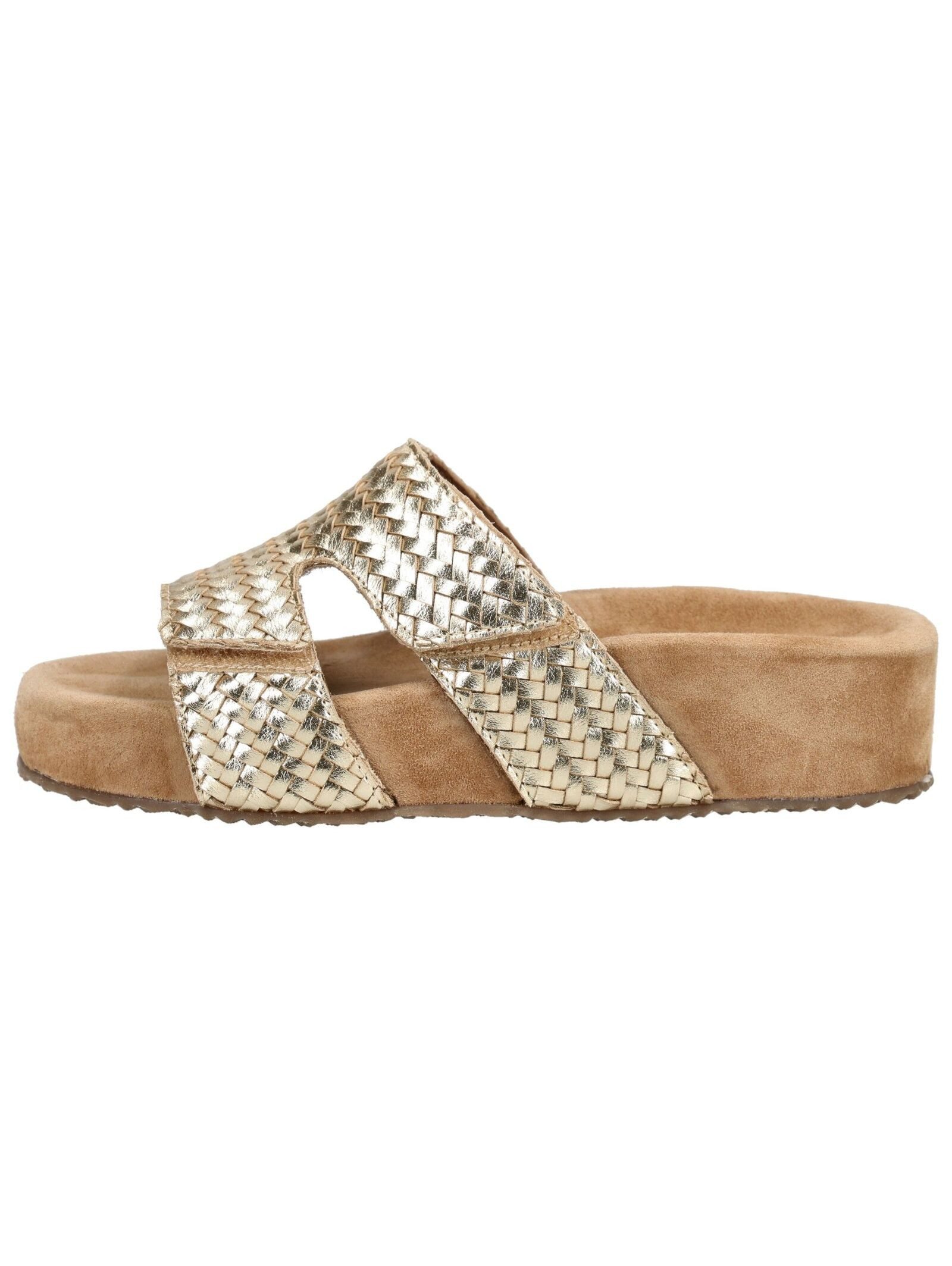 Lazamani Lazamani Pantoletten Leder/Textil Pantolette