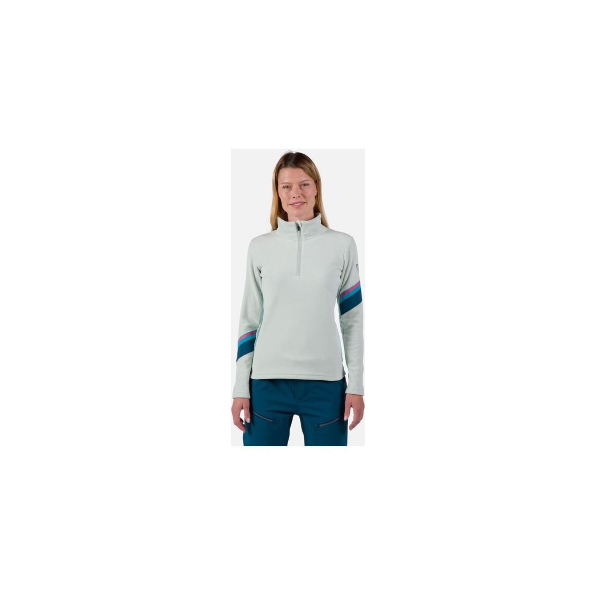Rossignol Fleecejacke W Strawpile Fleece Half Zip Vielseitiger Midlayer aus recycelten Materialien für warme, stilvolle