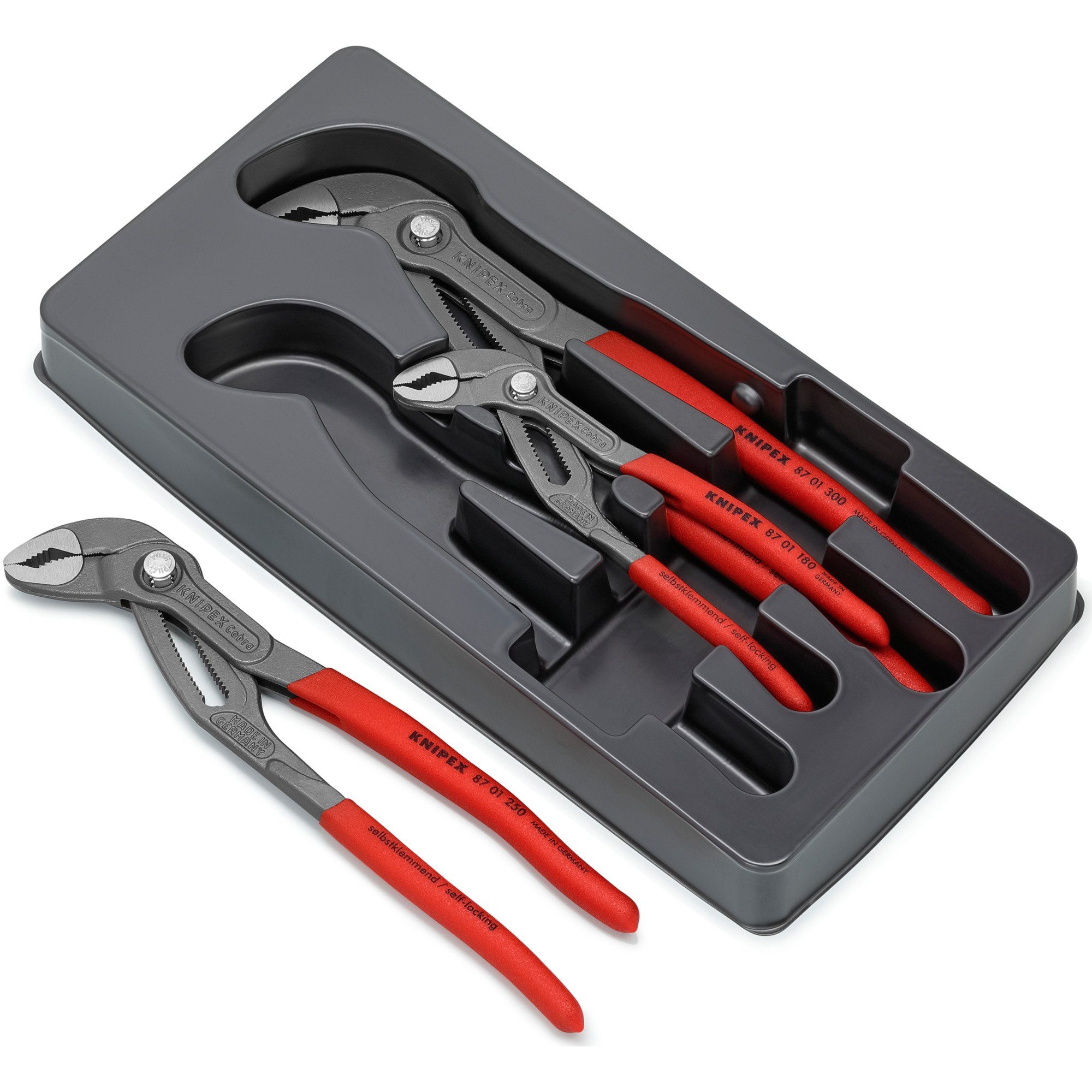 Knipex Greifzange KNIPEX Cobra Zangen-Set 00 20 09 V02, 3-teilig