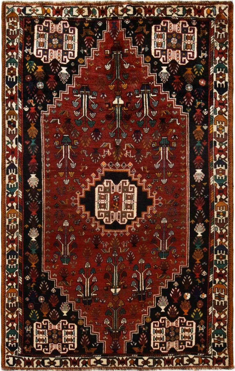 mm Shiraz Nain 10 Perserteppich, Orientteppich 161x251 Handgeknüpfter rechteckig, / Höhe: Orientteppich Trading,