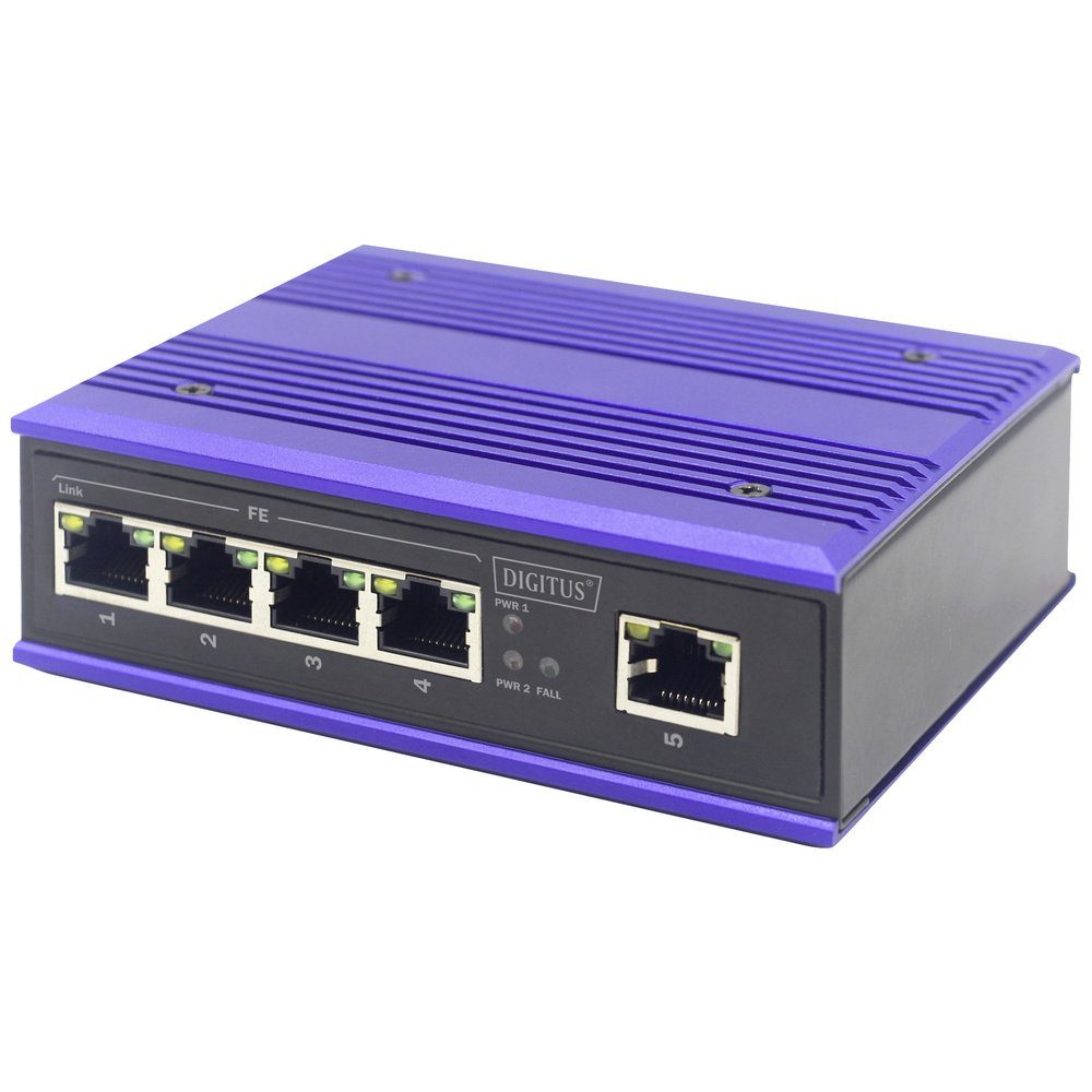 Digitus DN-650105 Industrial Ethernet Switch 5 Port 10 / 100 MBit/s Netzwerk-Switch