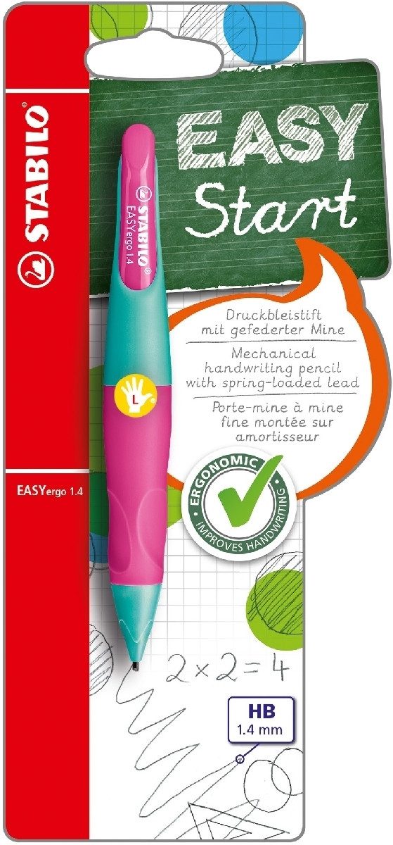 STABILO Bleistift Druckbleistift Easyergo 1.4 türkis/neonpink