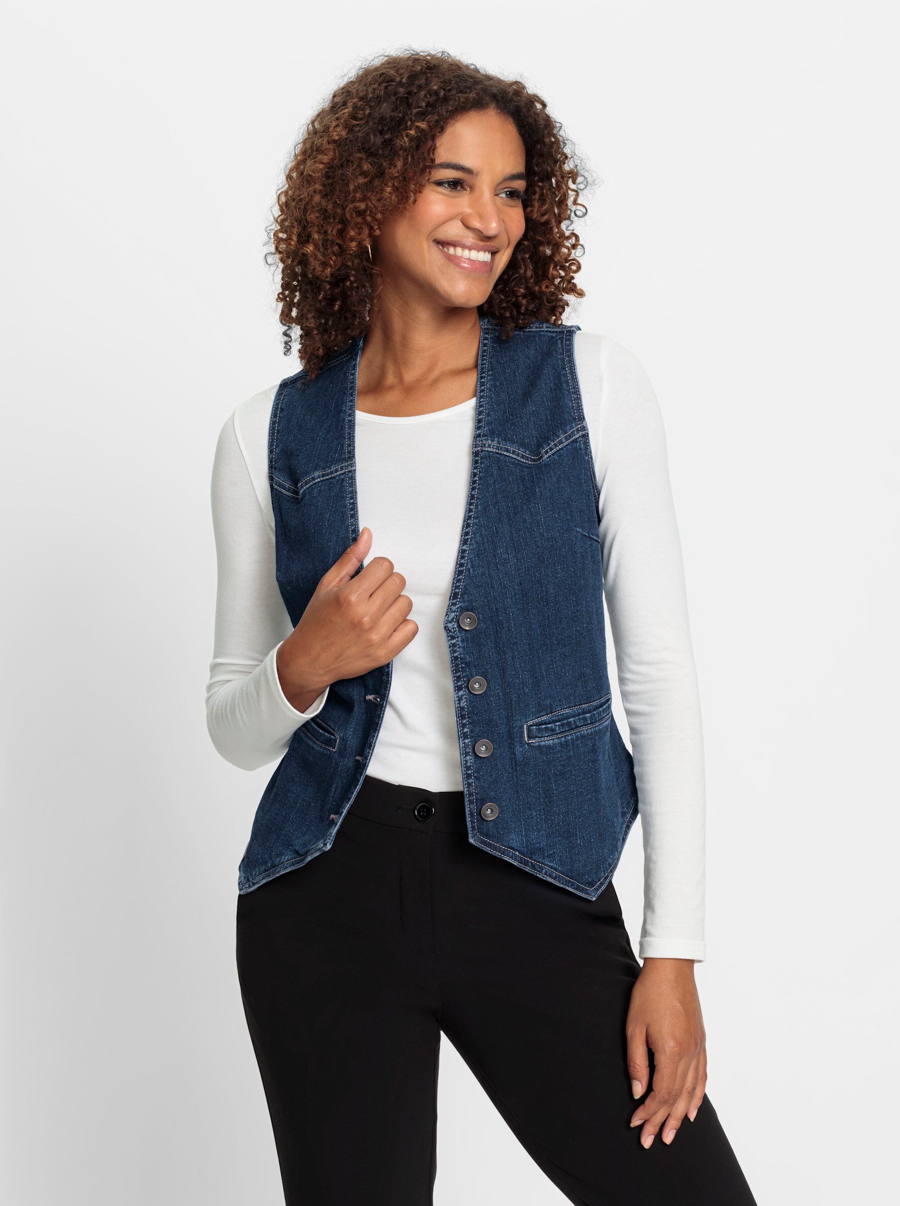 Jerseyweste Jeansweste