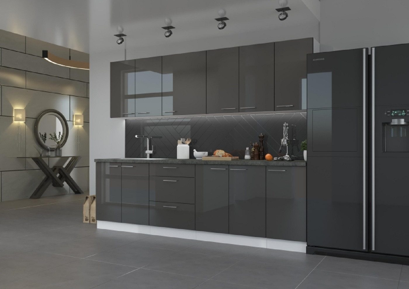 ROYAL24_MARKT Küchenzeile - Natürliches Flair für Ihre Küche, Modernes Design - epische Küche.