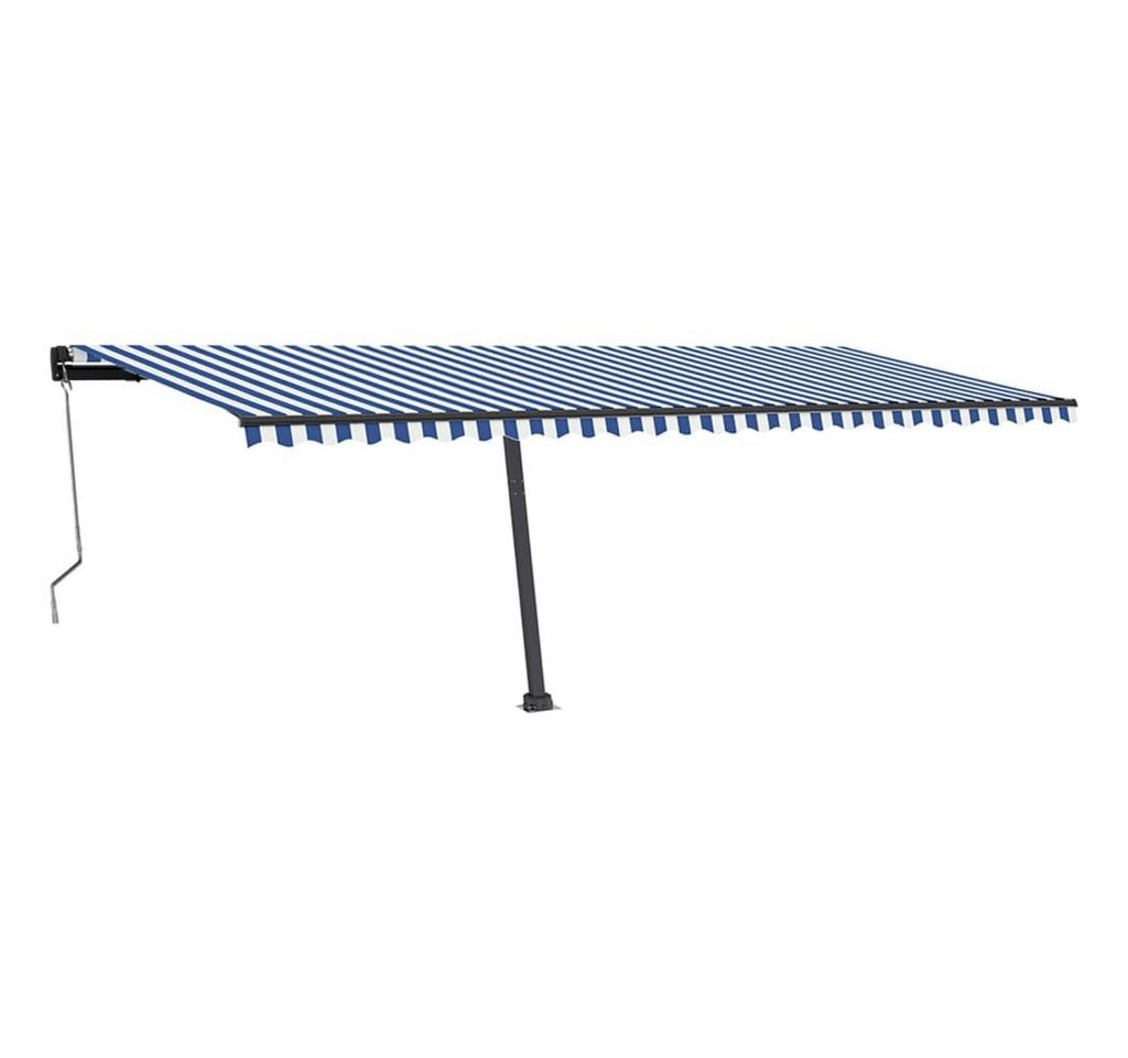 Thumbnail - furnicato Markise Standmarkise Automatisch 600x350 cm Blau/Weiß (1-St)