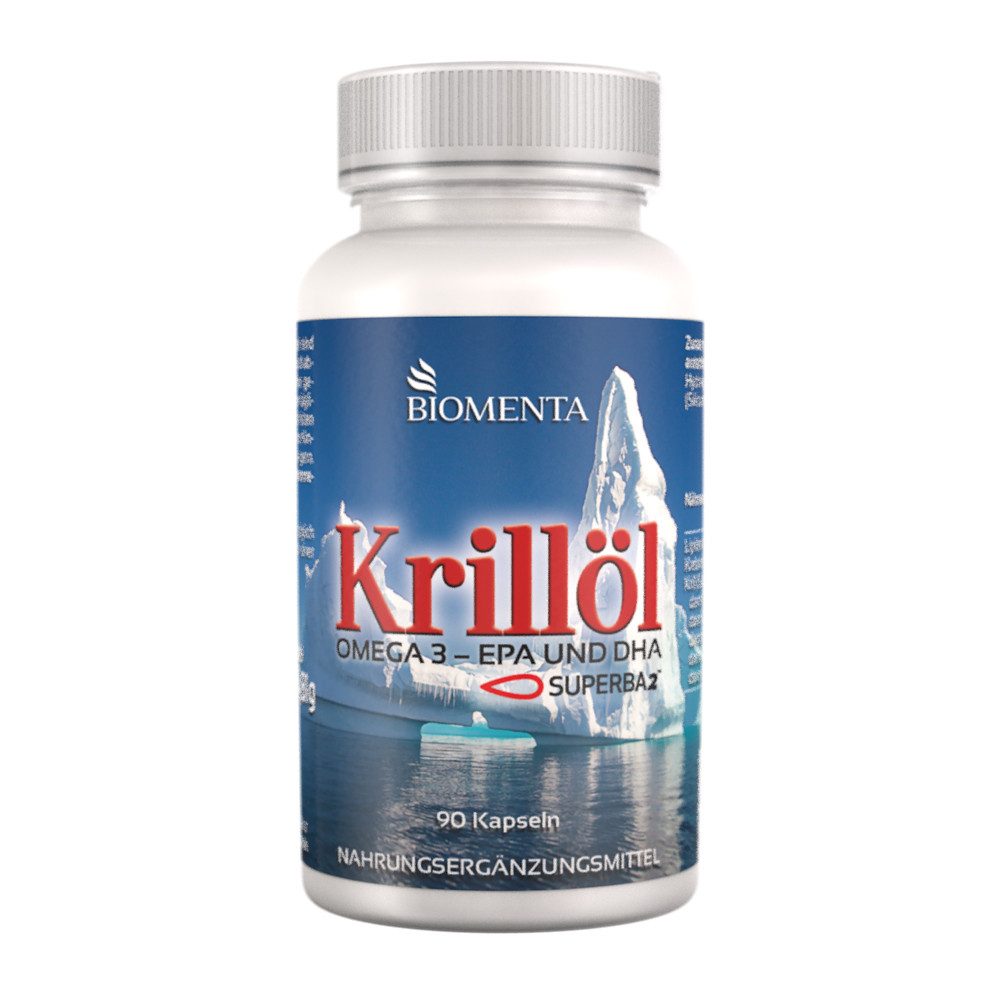 BIOMENTA Krillöl Kapseln - 90 St. - Omega 3 + EPA + DHA + Astaxanthin Kapseln, 90 St., 54.81 g