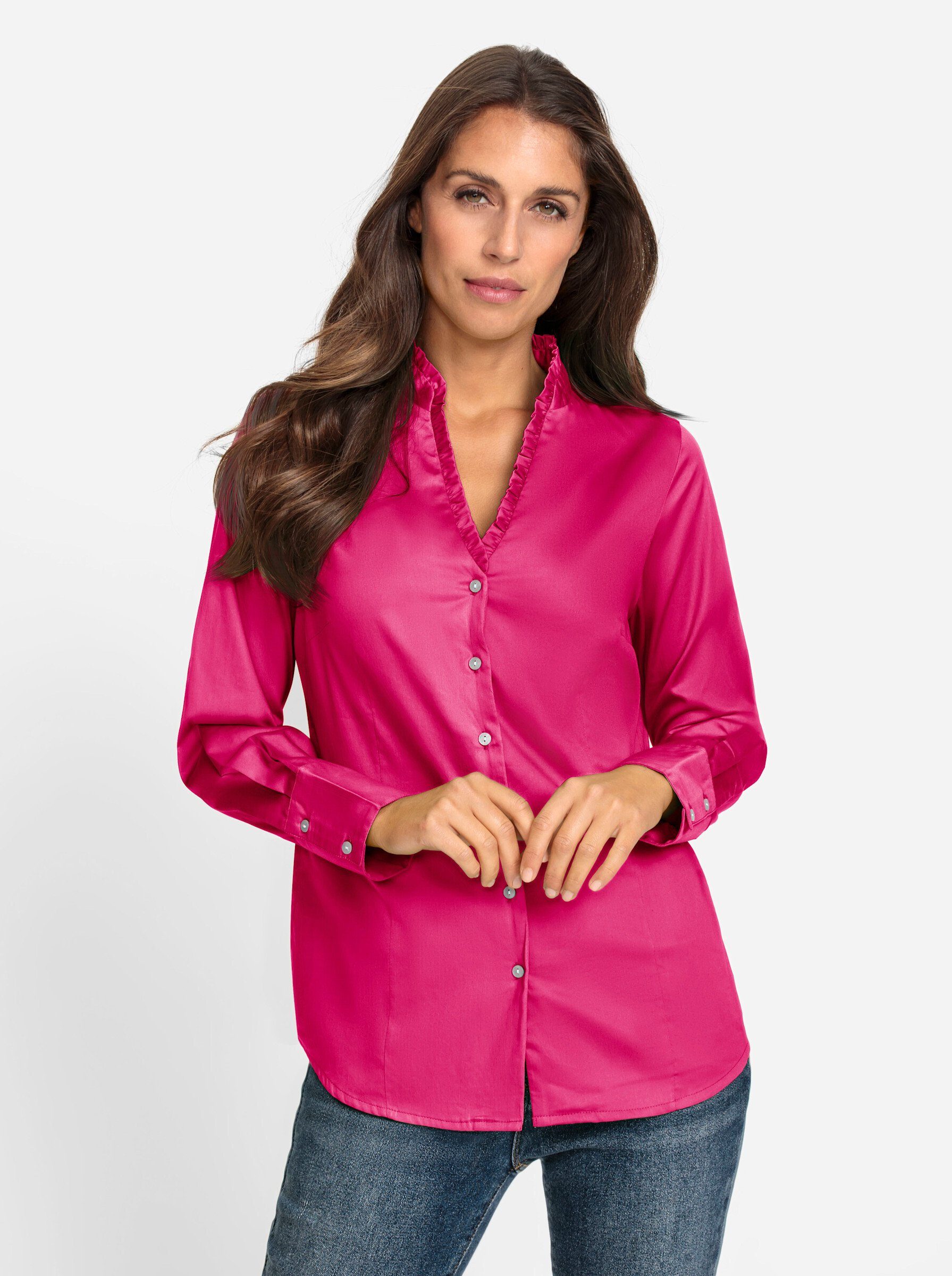 heine Klassische Bluse pink