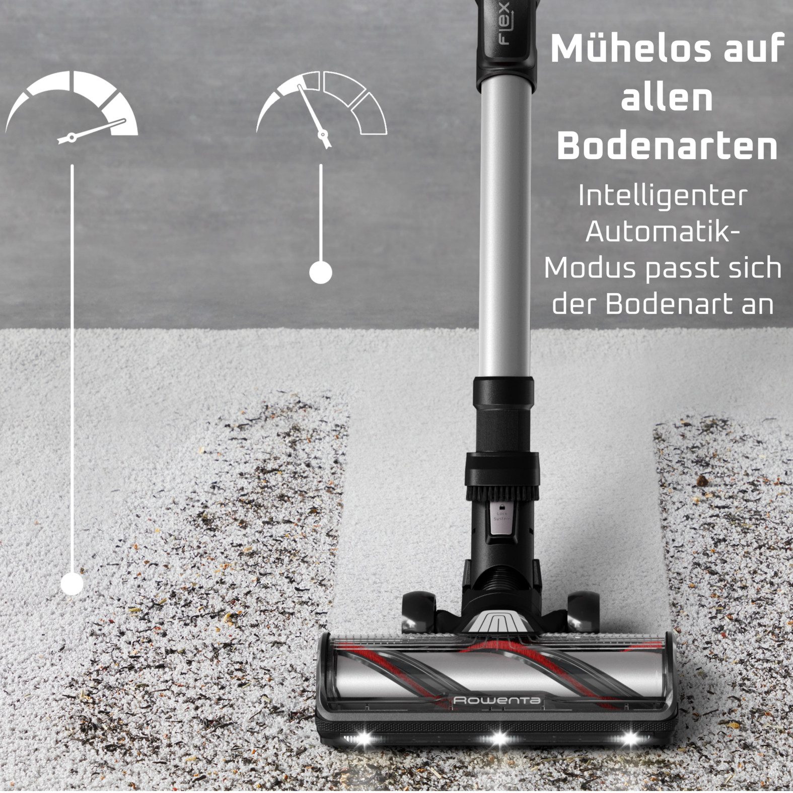 Rowenta Akku-Handstaubsauger 13.60 Allergy, hohe Saugleistung, ultraleicht, Flex-Gelenk, LED-Licht, 380 W, beutellos, sehr leicht, automatische Saugleistungsanpassung, RH9A36